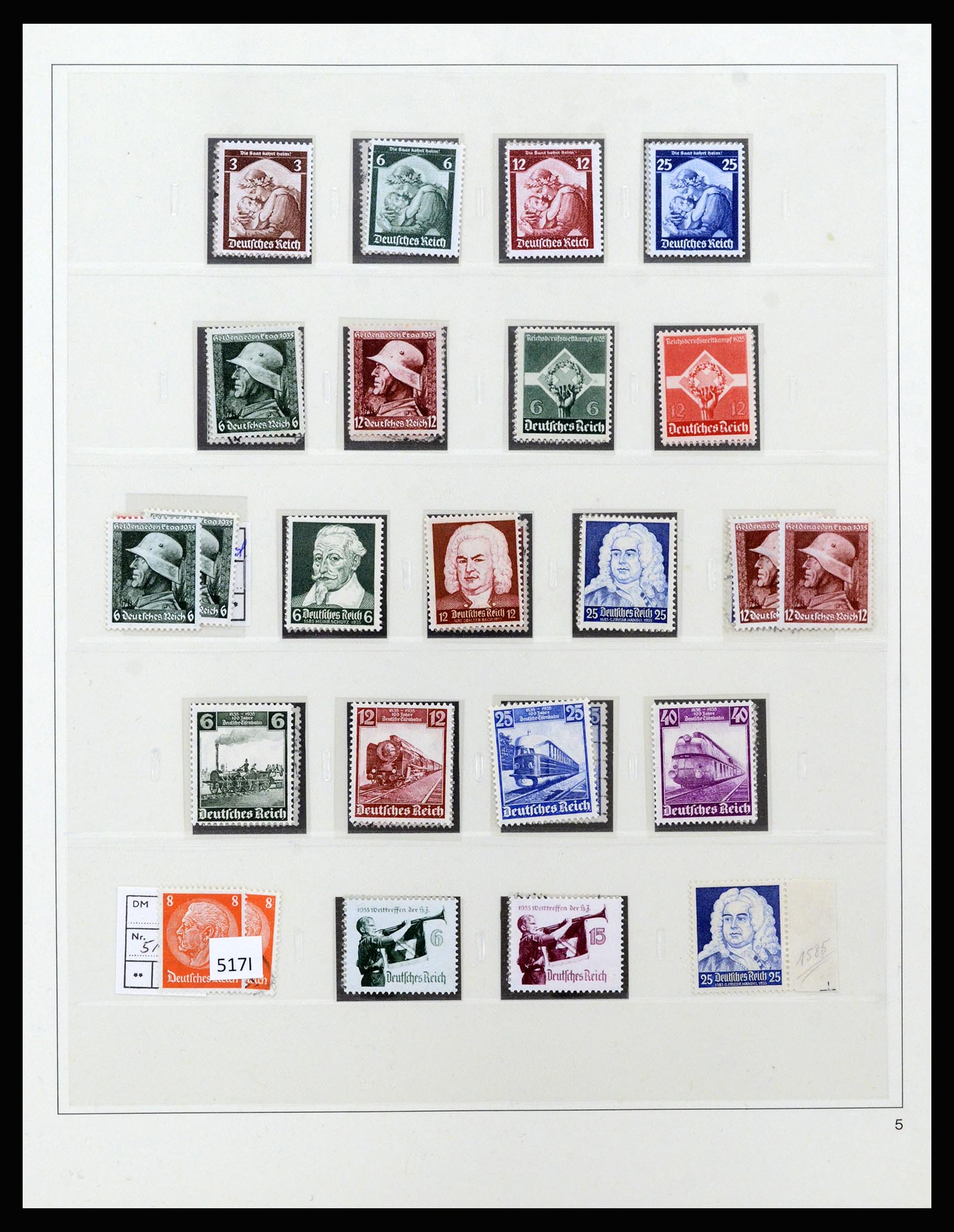37120 044 - Stamp collection 37120 Germany Reich specialised 1923-1940.