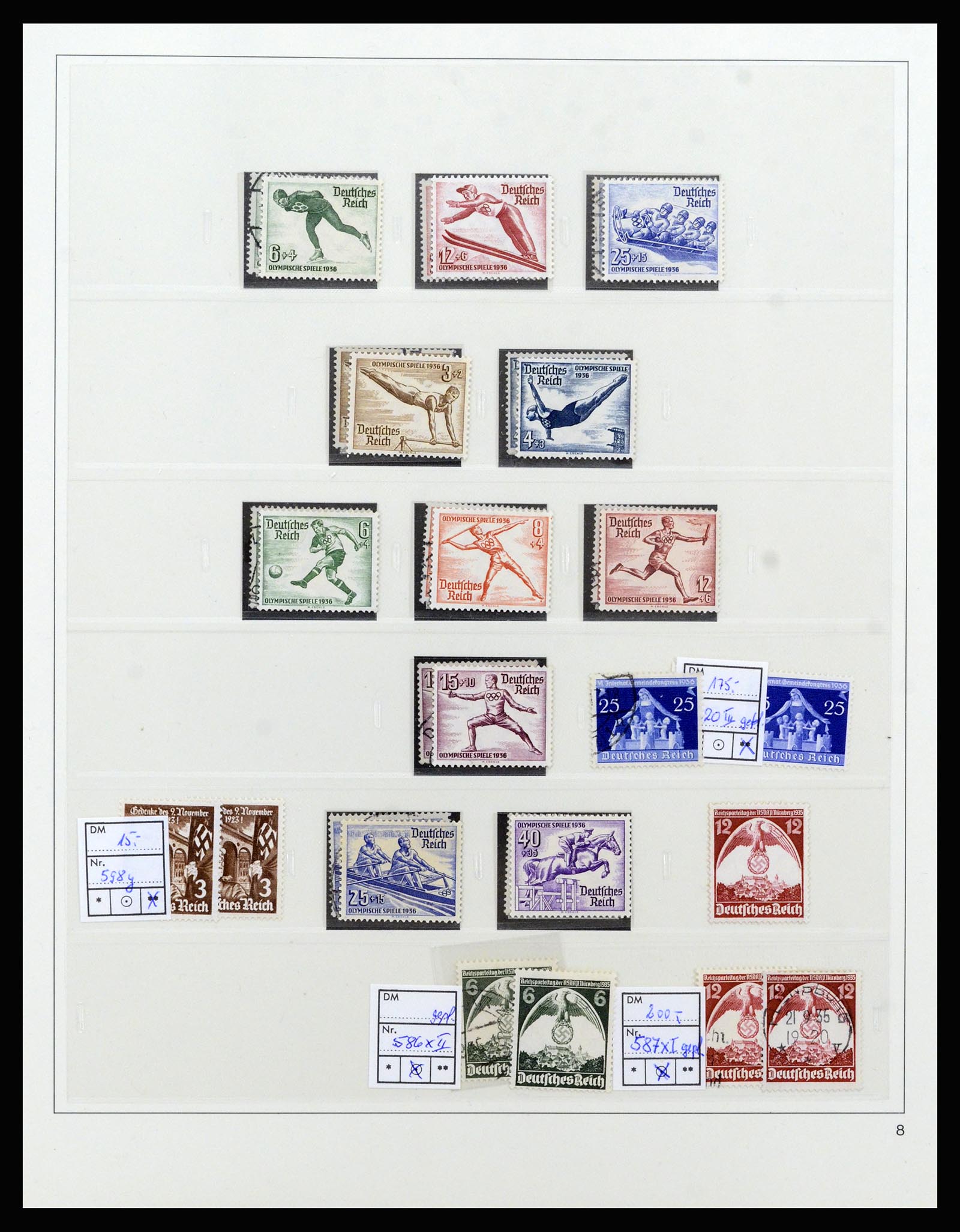 37120 053 - Stamp collection 37120 Germany Reich specialised 1923-1940.