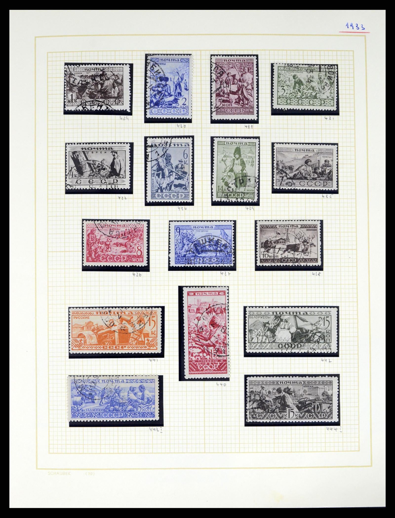 37123 050 - Postzegelverzameling 37123 Rusland 1858-1991.