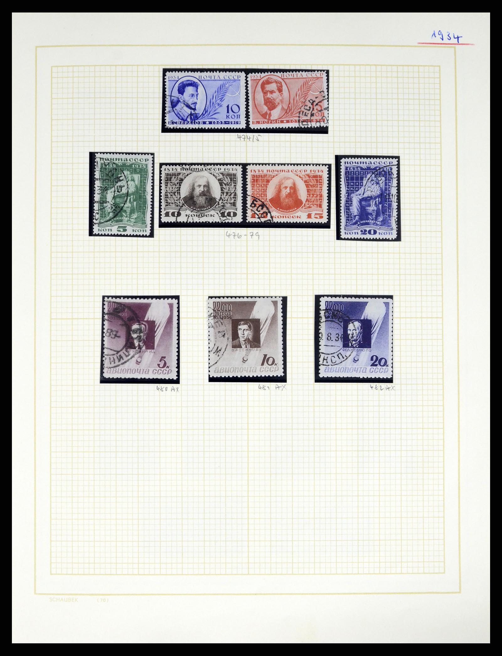 37123 053 - Postzegelverzameling 37123 Rusland 1858-1991.