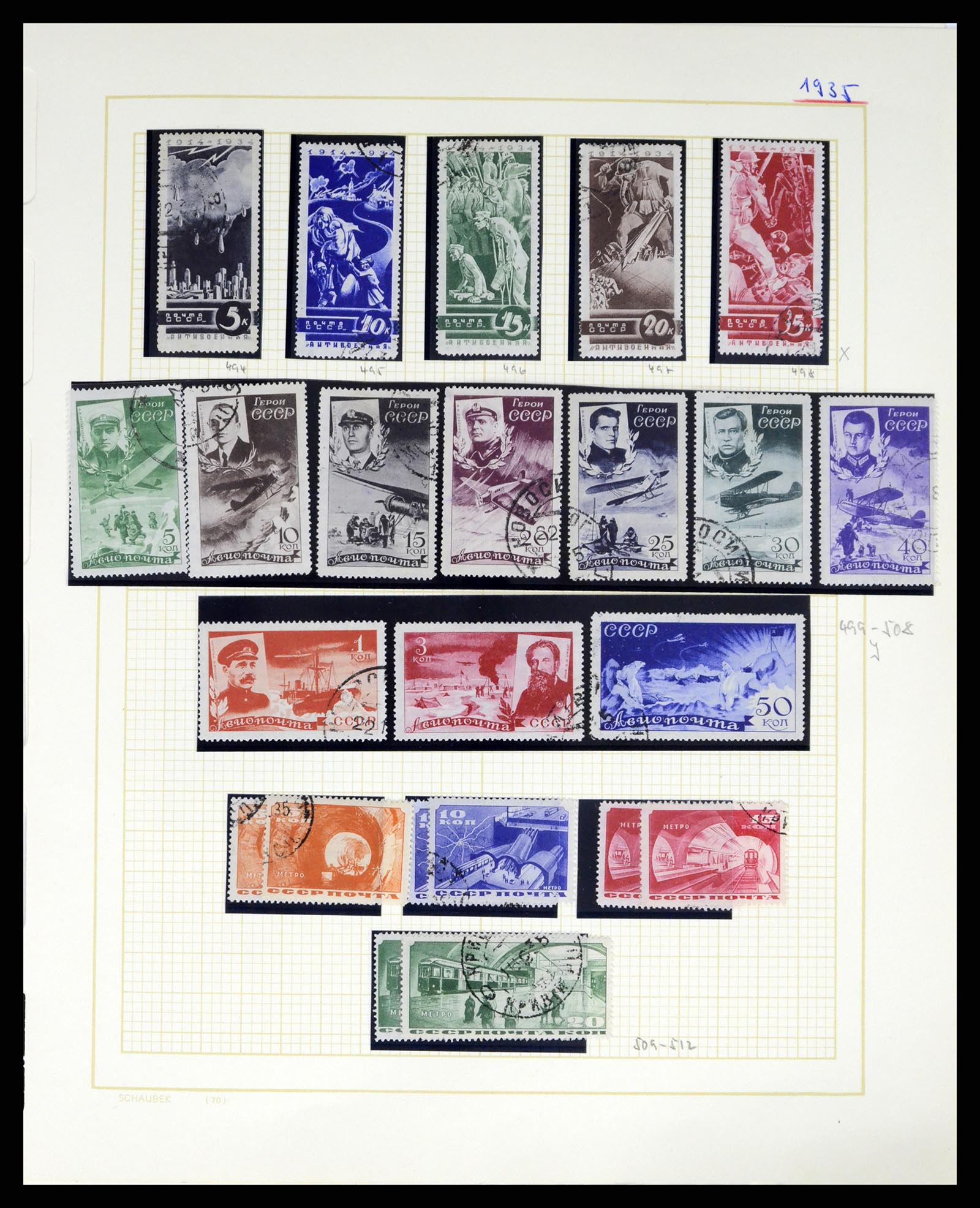 37123 055 - Postzegelverzameling 37123 Rusland 1858-1991.
