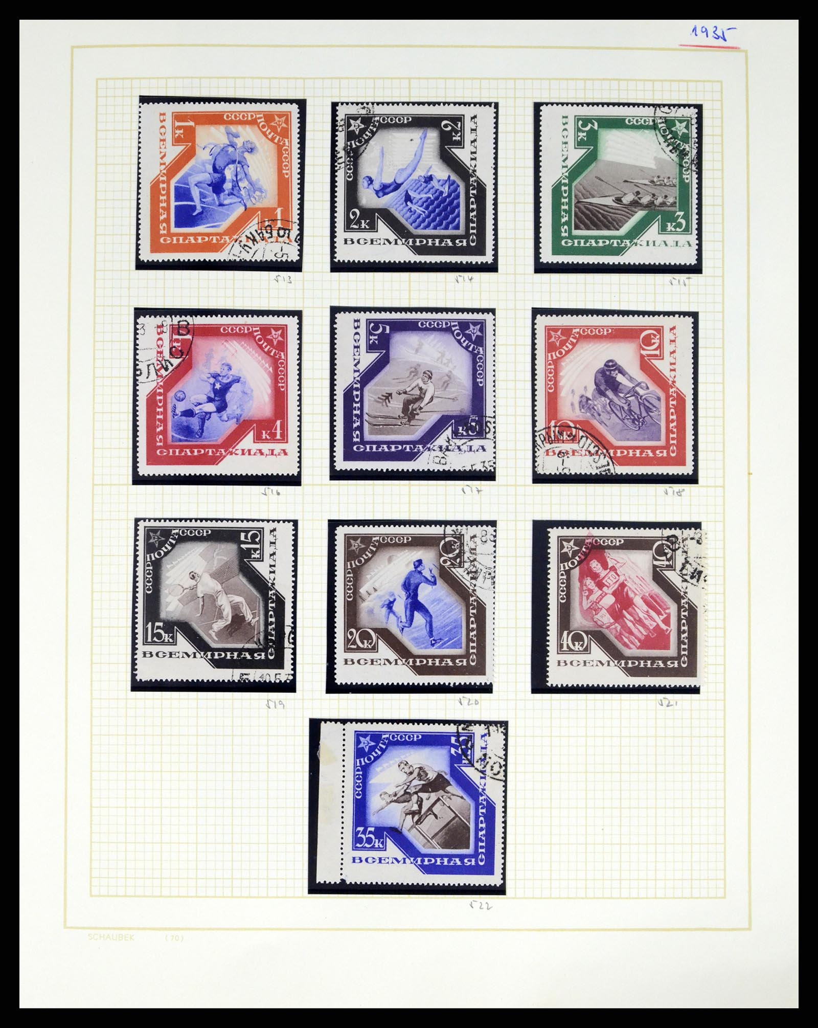 37123 056 - Postzegelverzameling 37123 Rusland 1858-1991.