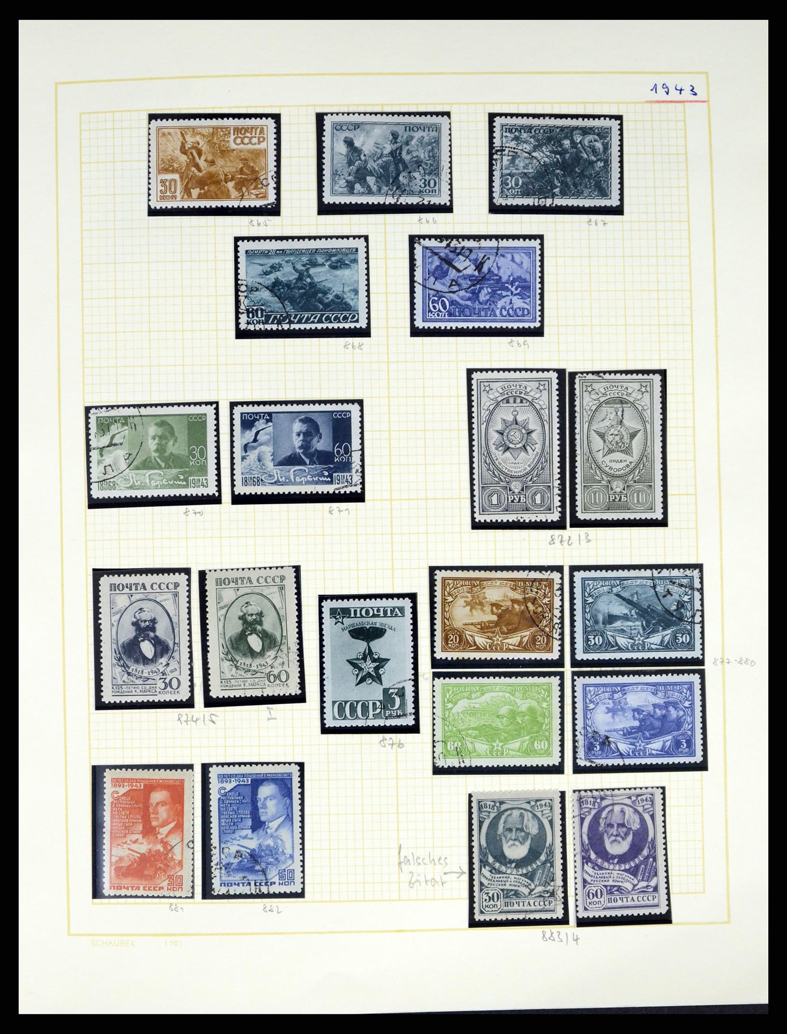 37123 080 - Postzegelverzameling 37123 Rusland 1858-1991.