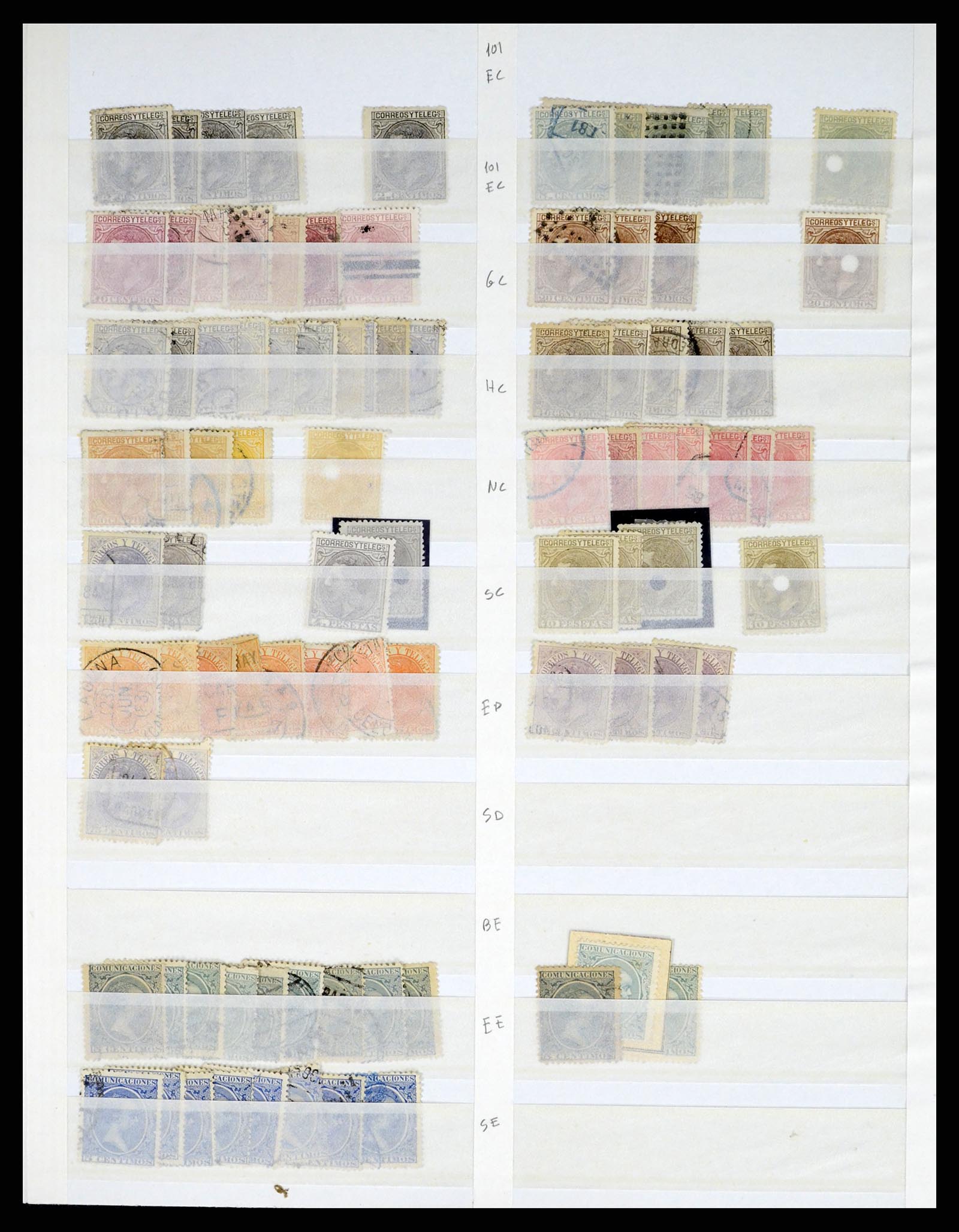 37124 013 - Postzegelverzameling 37124 Spanje 1850-2000.