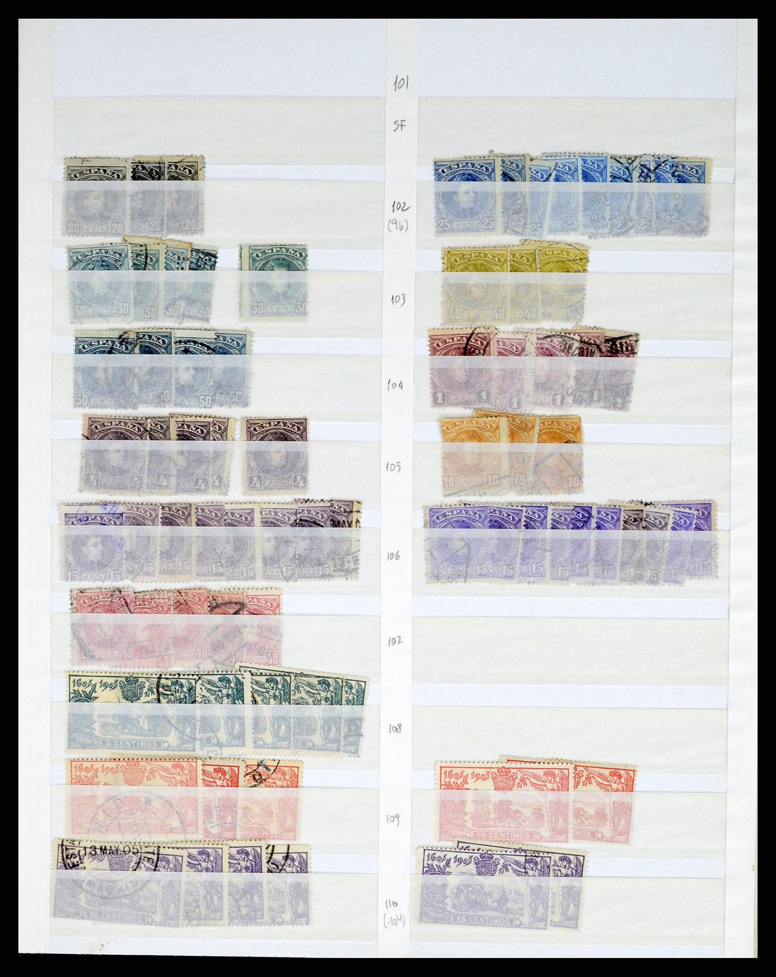 37124 015 - Postzegelverzameling 37124 Spanje 1850-2000.