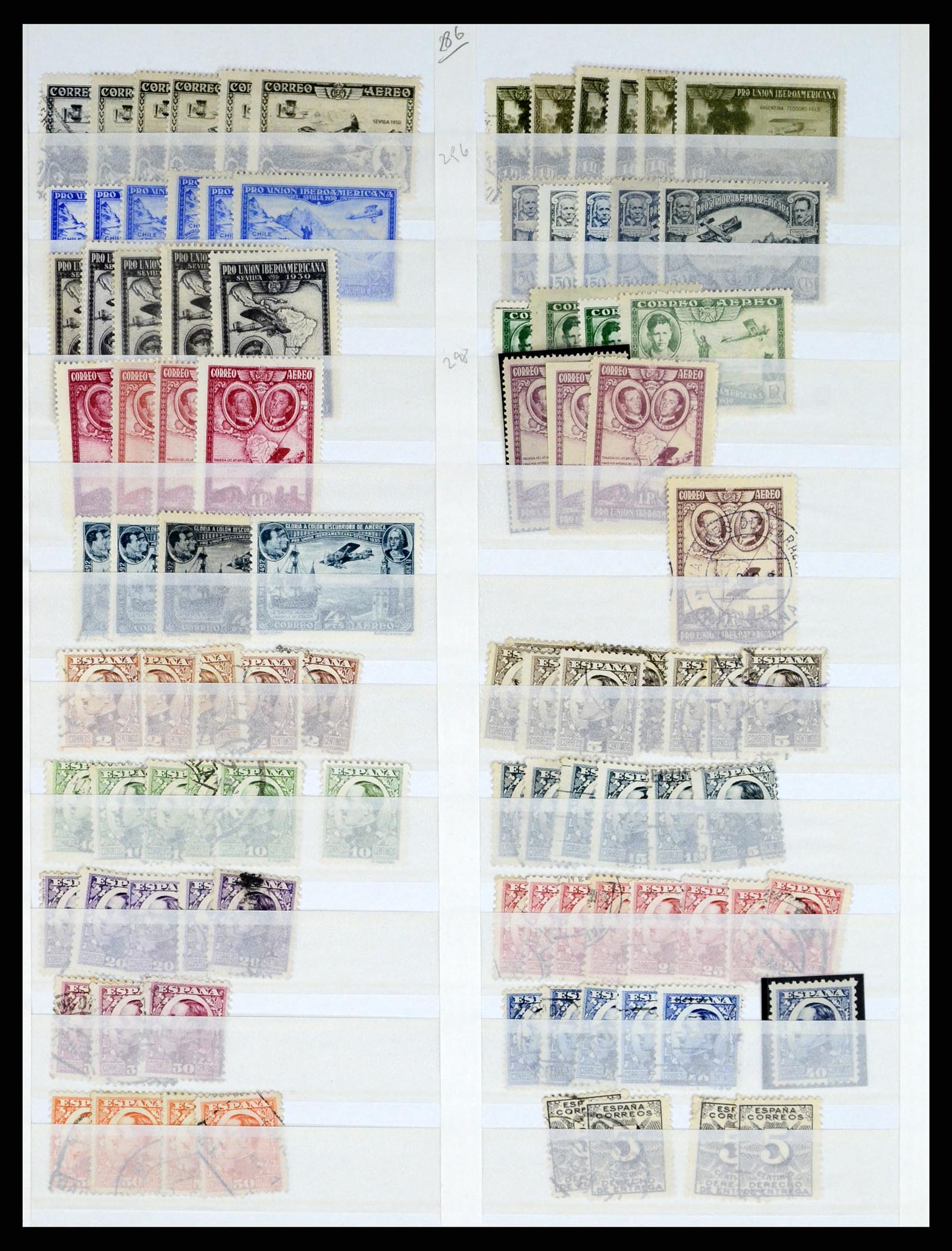 37124 034 - Postzegelverzameling 37124 Spanje 1850-2000.