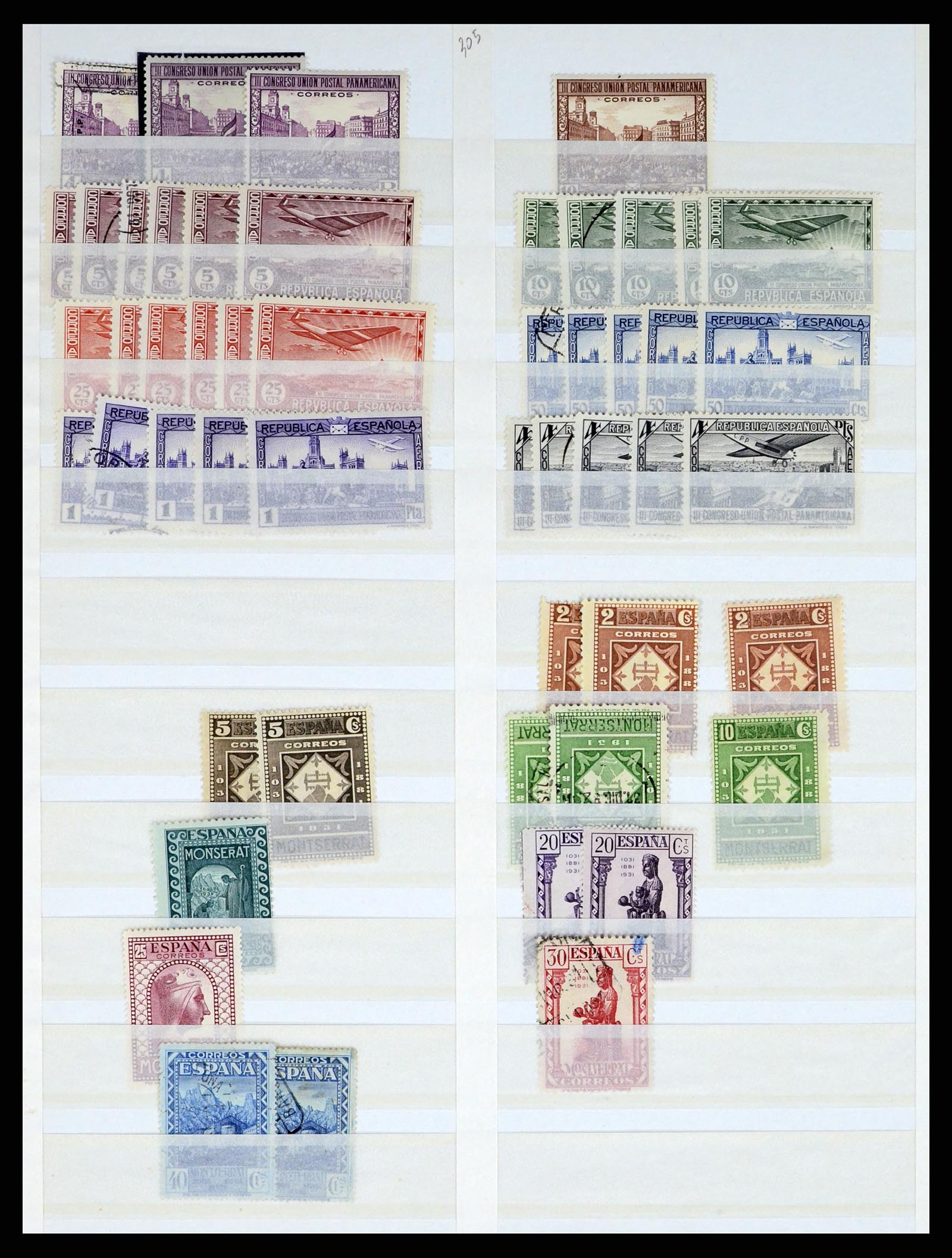 37124 036 - Postzegelverzameling 37124 Spanje 1850-2000.