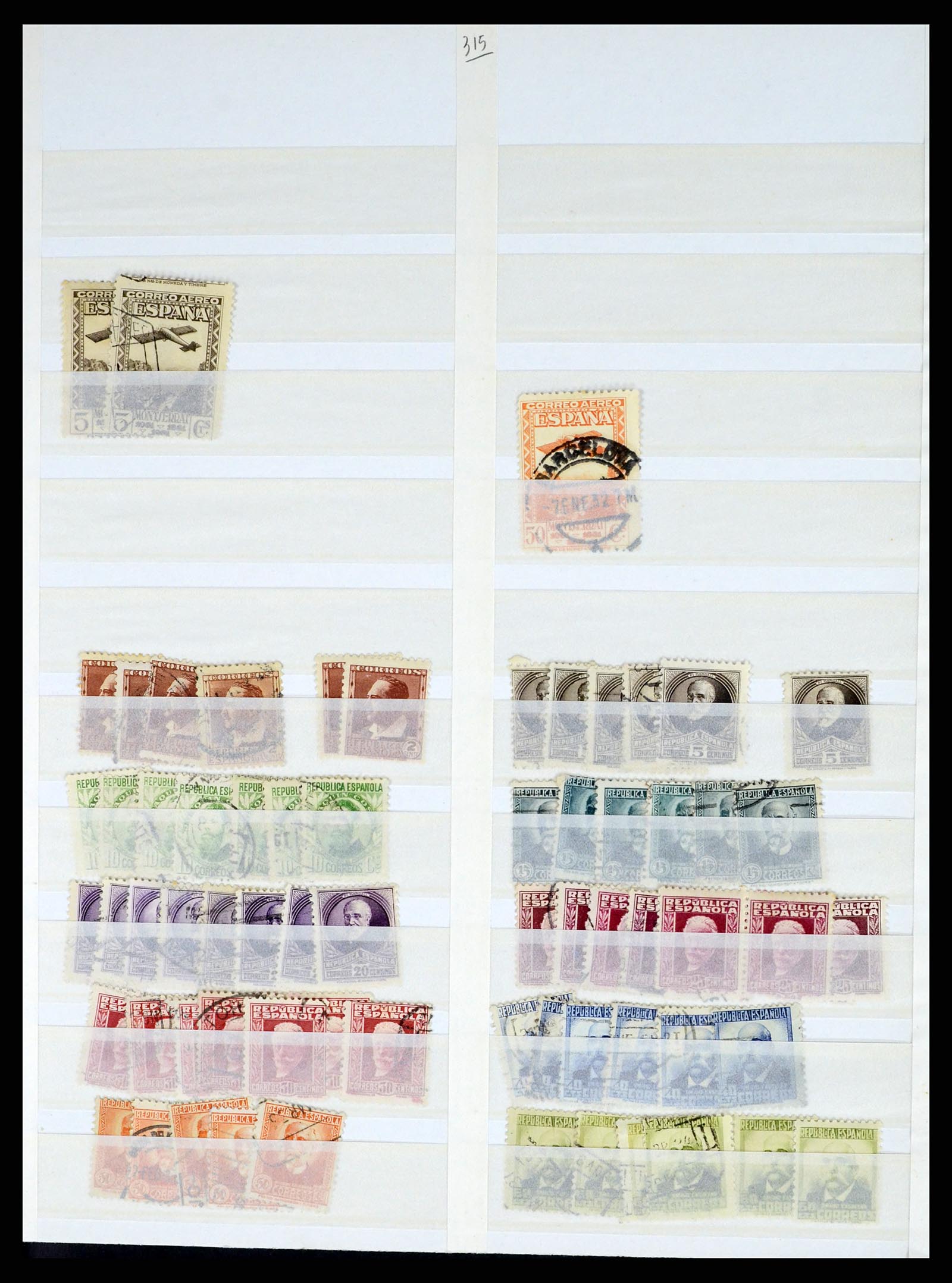 37124 037 - Postzegelverzameling 37124 Spanje 1850-2000.