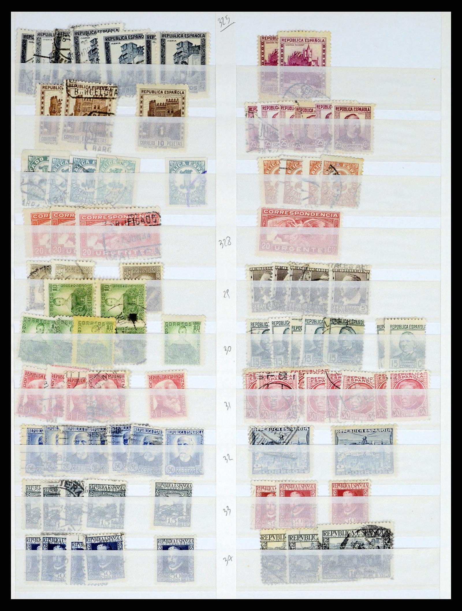 37124 038 - Postzegelverzameling 37124 Spanje 1850-2000.