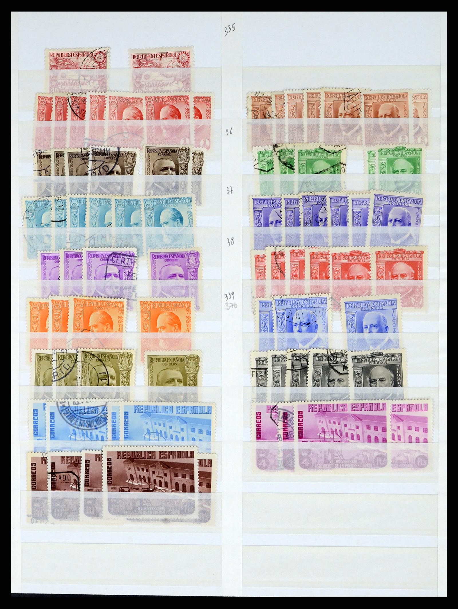 37124 039 - Postzegelverzameling 37124 Spanje 1850-2000.