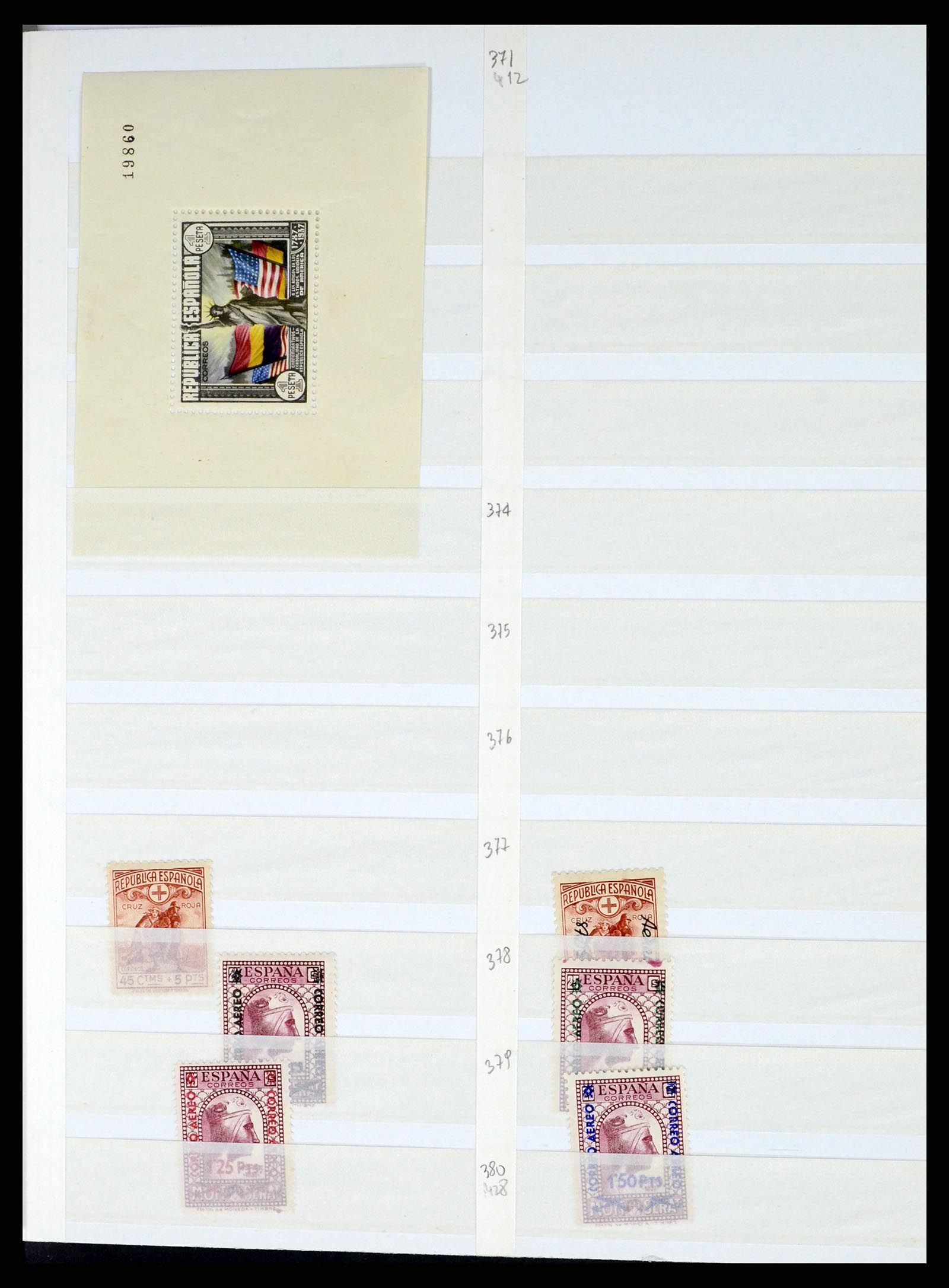 37124 043 - Postzegelverzameling 37124 Spanje 1850-2000.