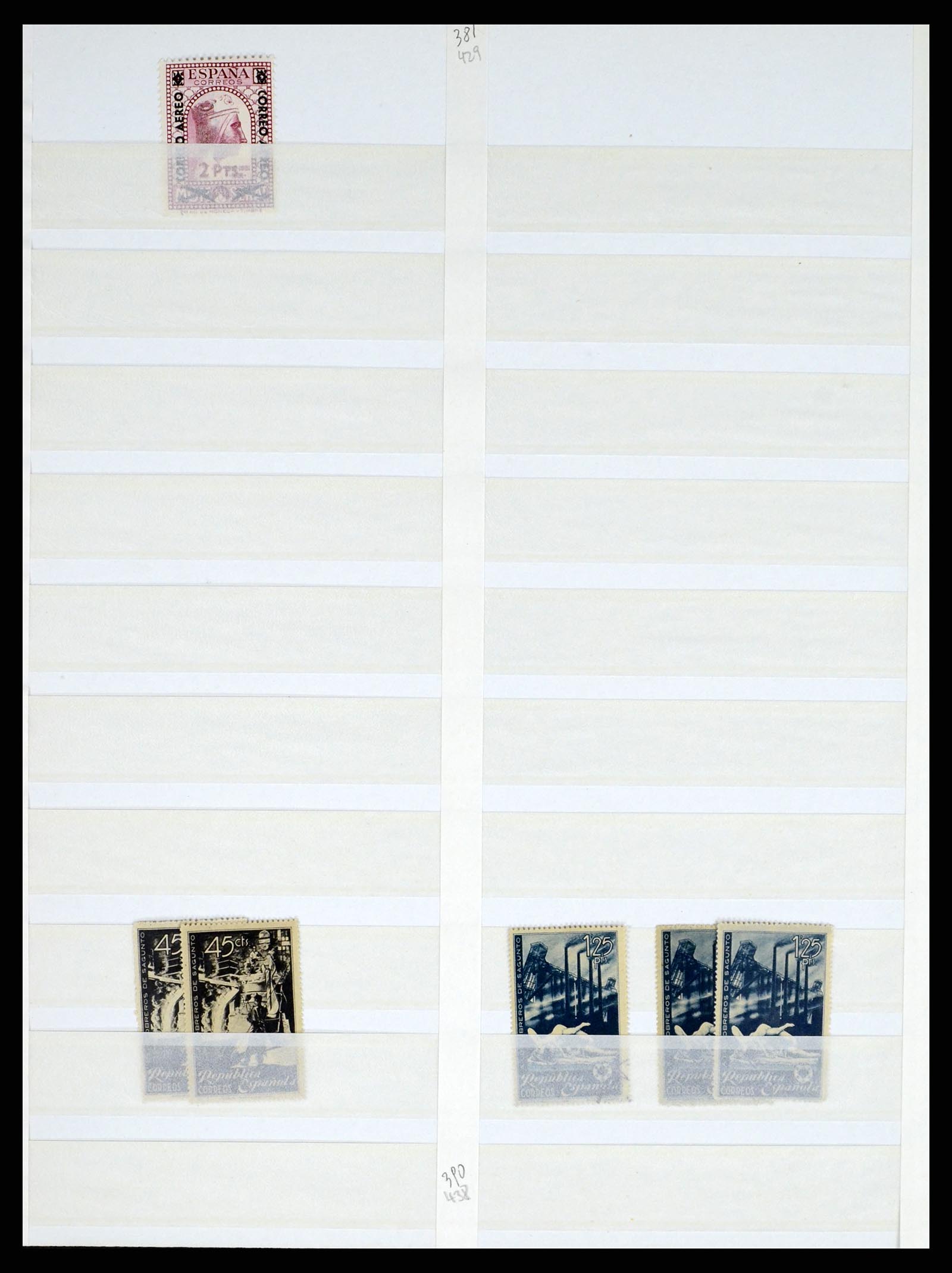 37124 044 - Postzegelverzameling 37124 Spanje 1850-2000.