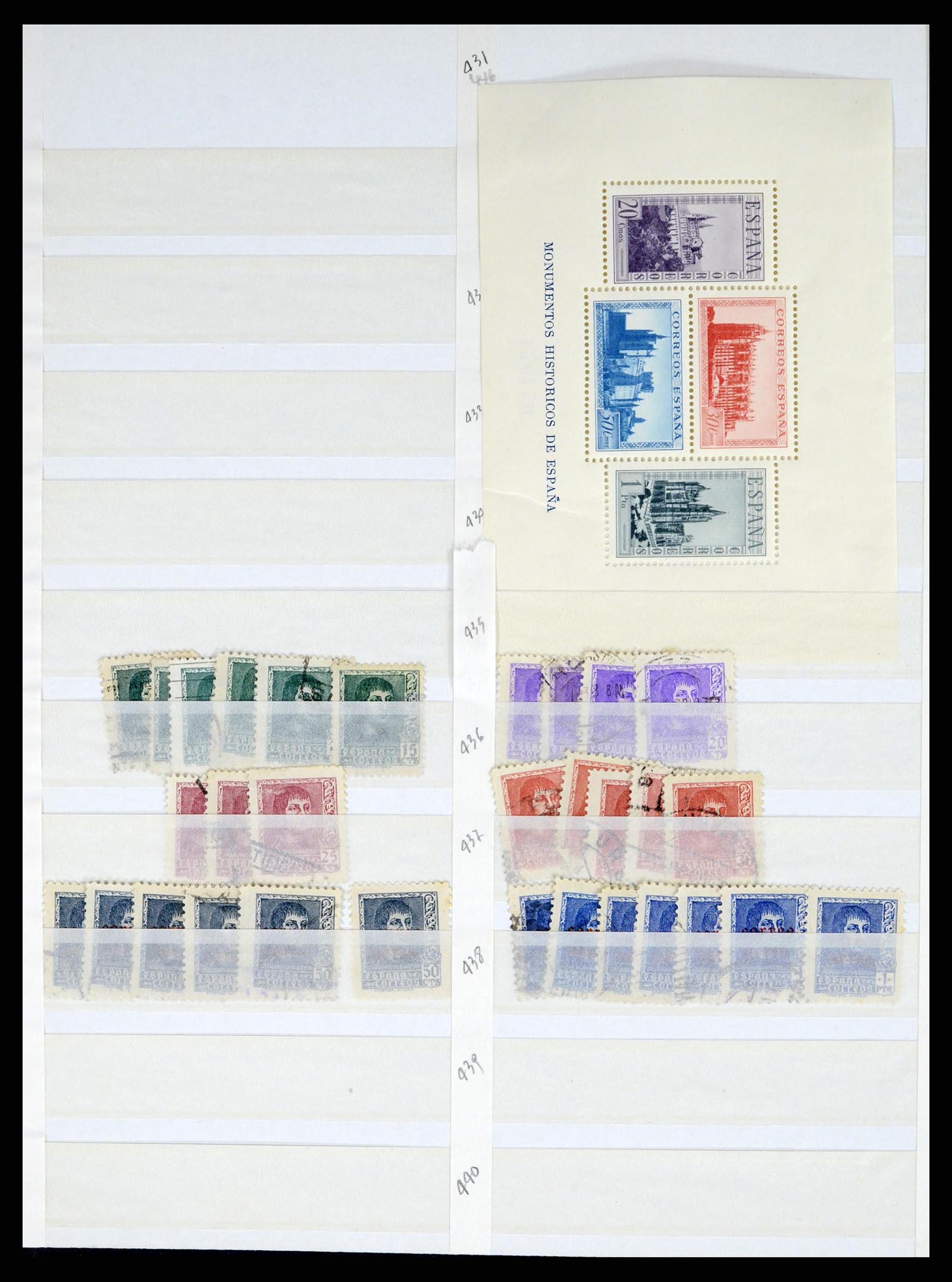 37124 048 - Postzegelverzameling 37124 Spanje 1850-2000.