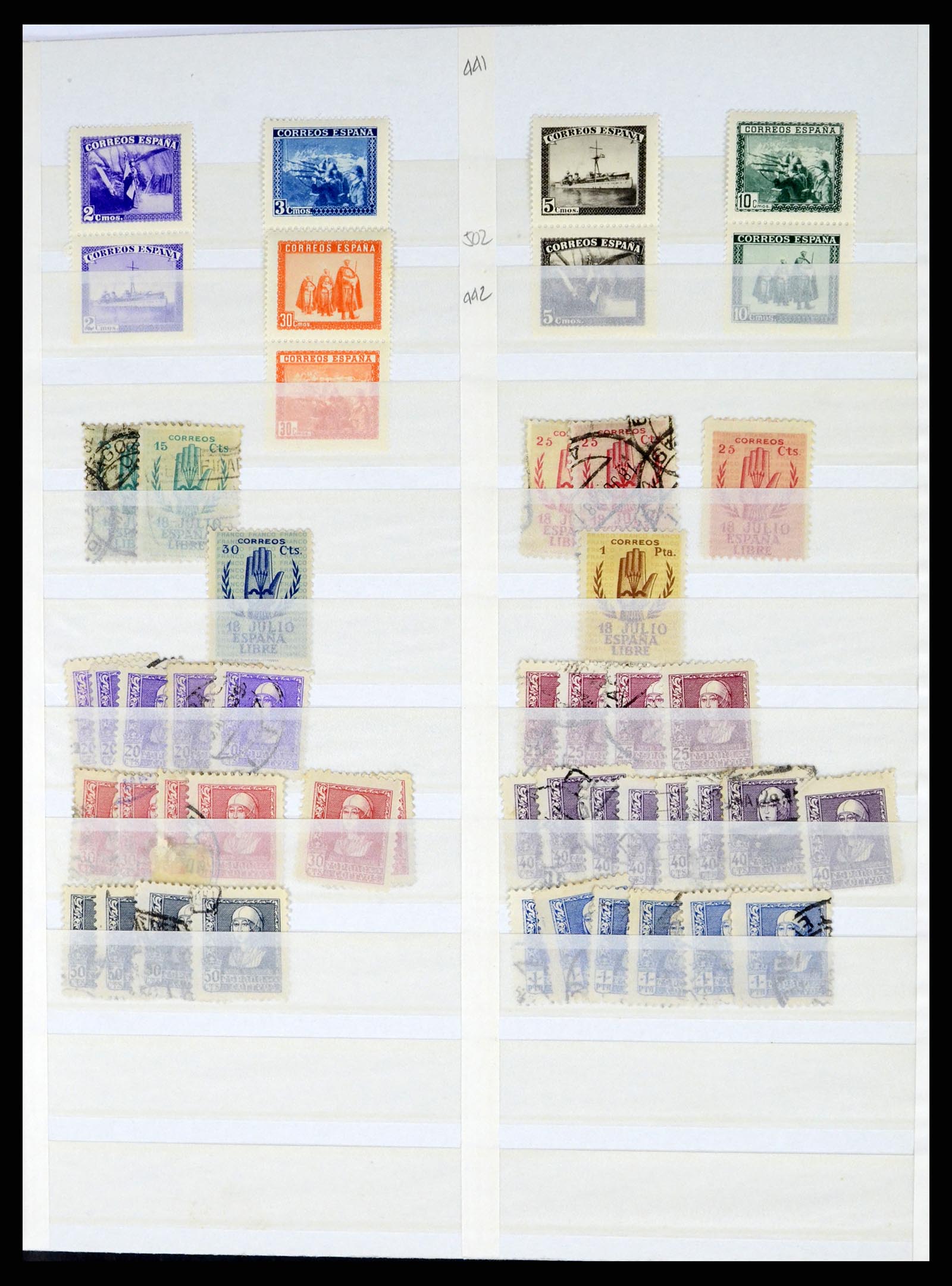 37124 049 - Postzegelverzameling 37124 Spanje 1850-2000.