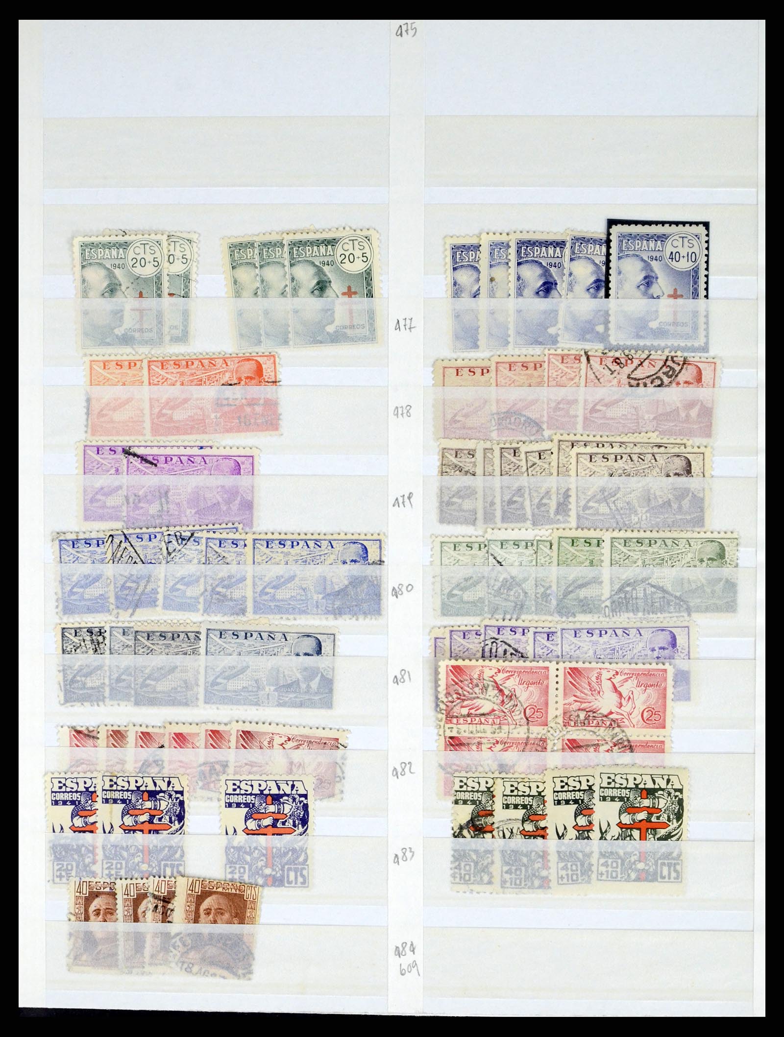 37124 053 - Postzegelverzameling 37124 Spanje 1850-2000.