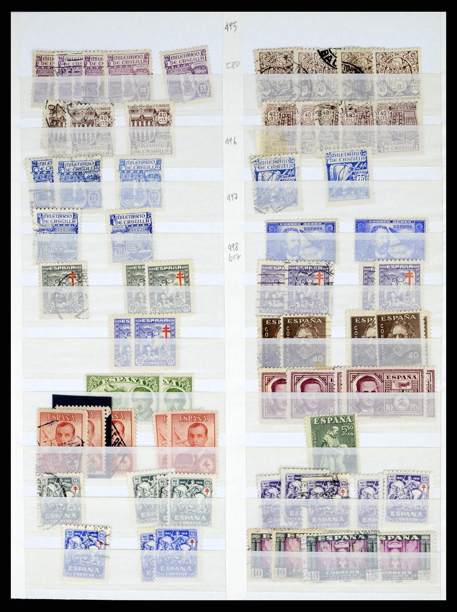 37124 055 - Postzegelverzameling 37124 Spanje 1850-2000.
