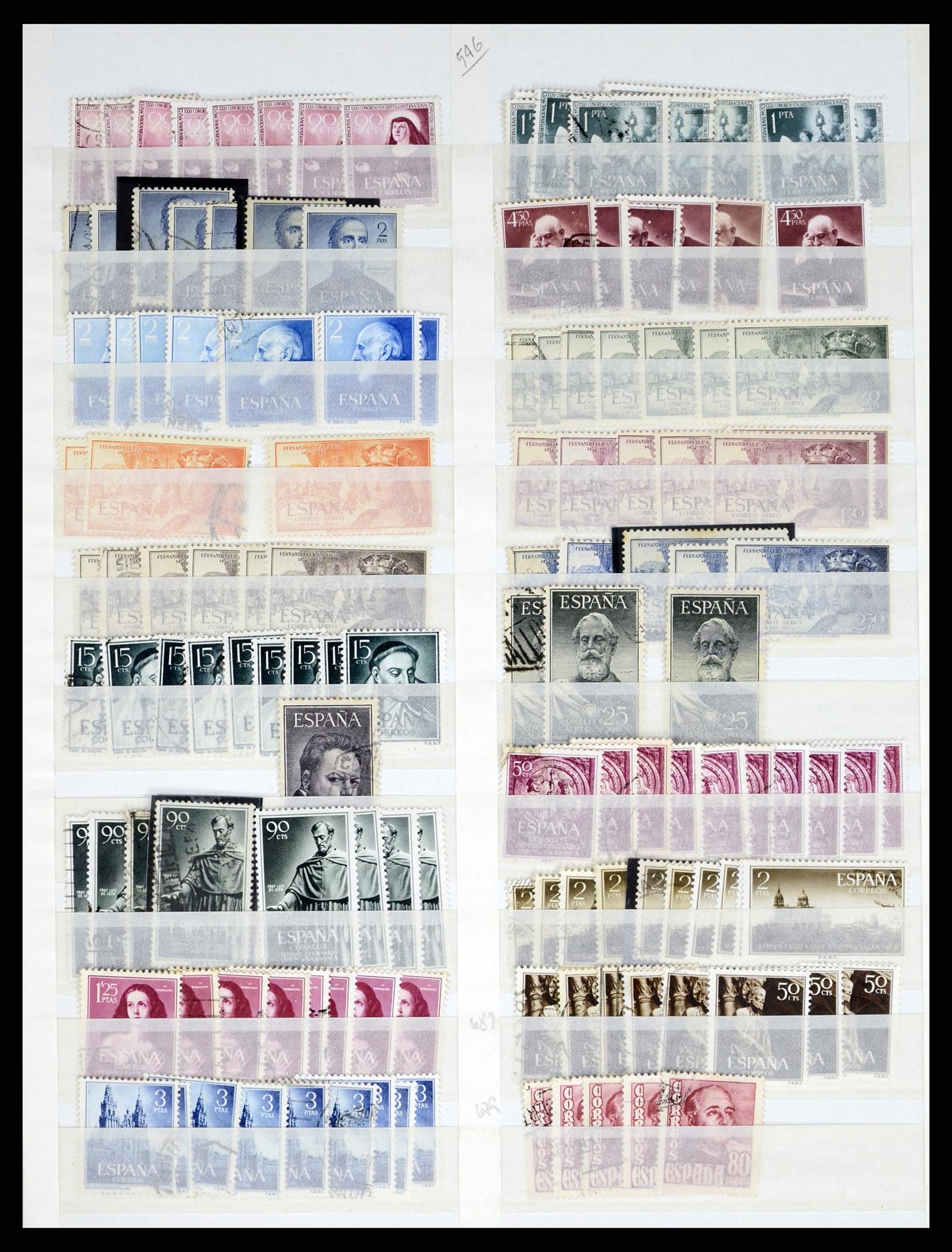 37124 060 - Postzegelverzameling 37124 Spanje 1850-2000.