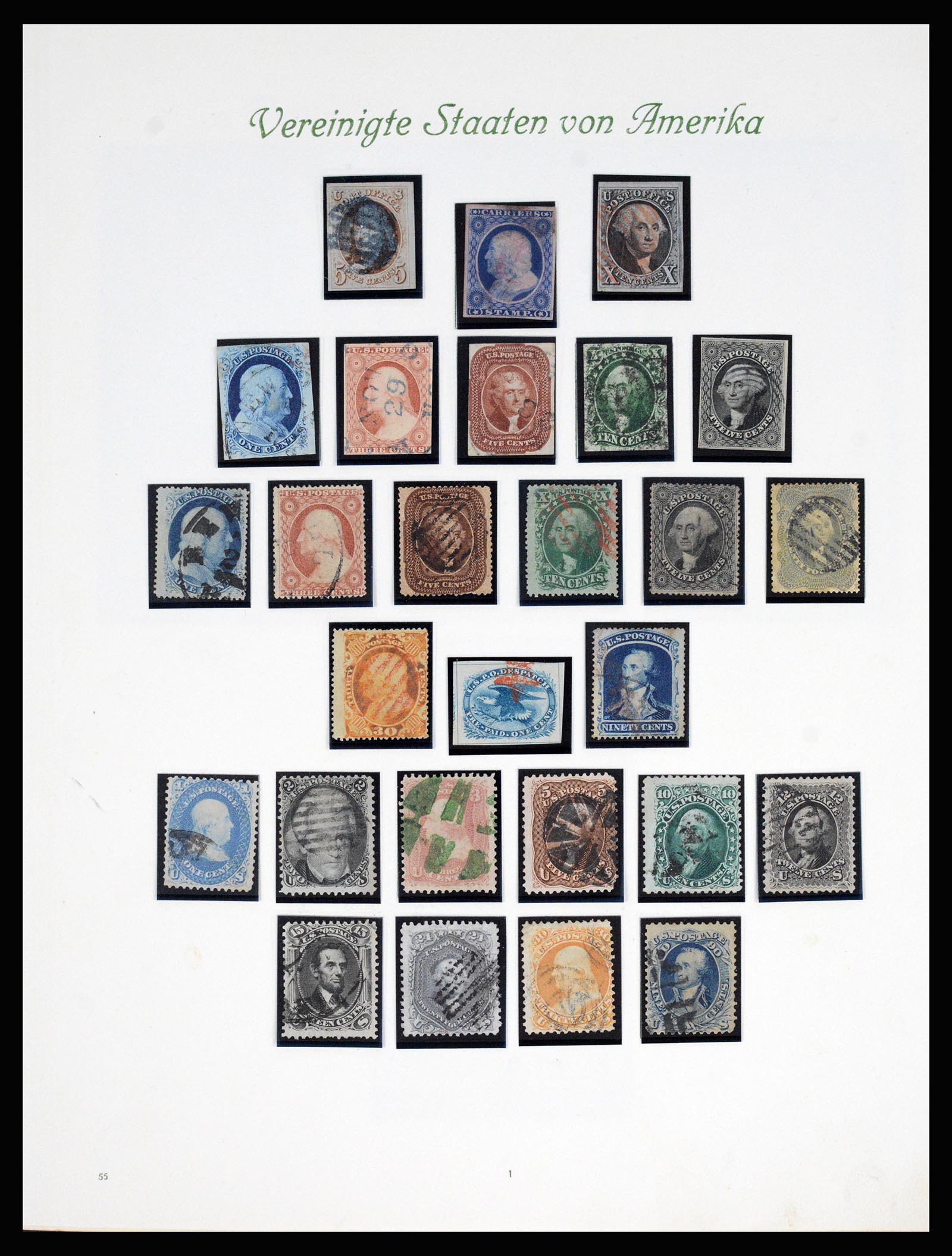 37125 001 - Postzegelverzameling 37125 USA supercollectie 1847-1963.