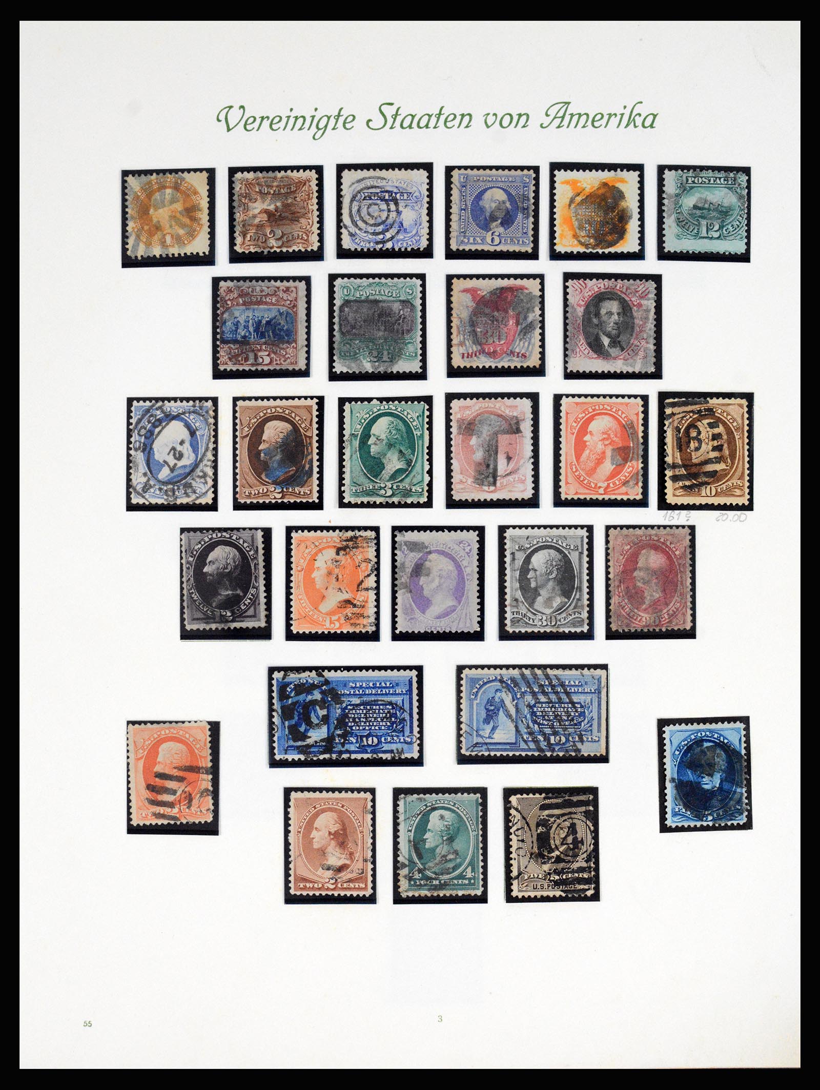 37125 003 - Stamp collection 37125 USA supercollection 1847-1963.
