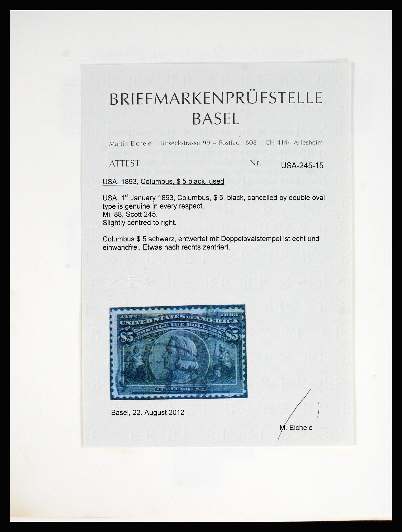 37125 005 - Postzegelverzameling 37125 USA supercollectie 1847-1963.