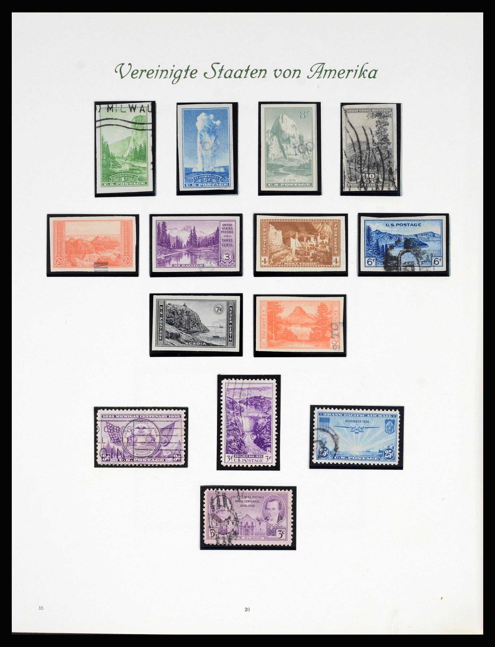 37125 021 - Postzegelverzameling 37125 USA supercollectie 1847-1963.