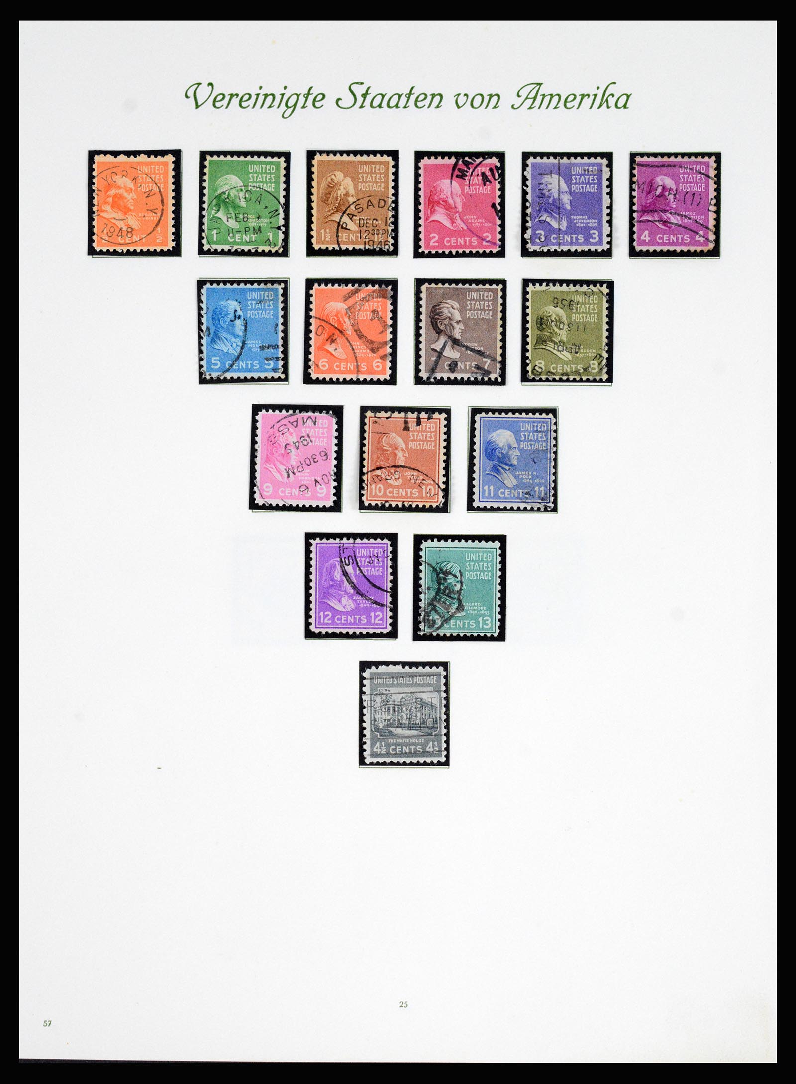37125 026 - Postzegelverzameling 37125 USA supercollectie 1847-1963.