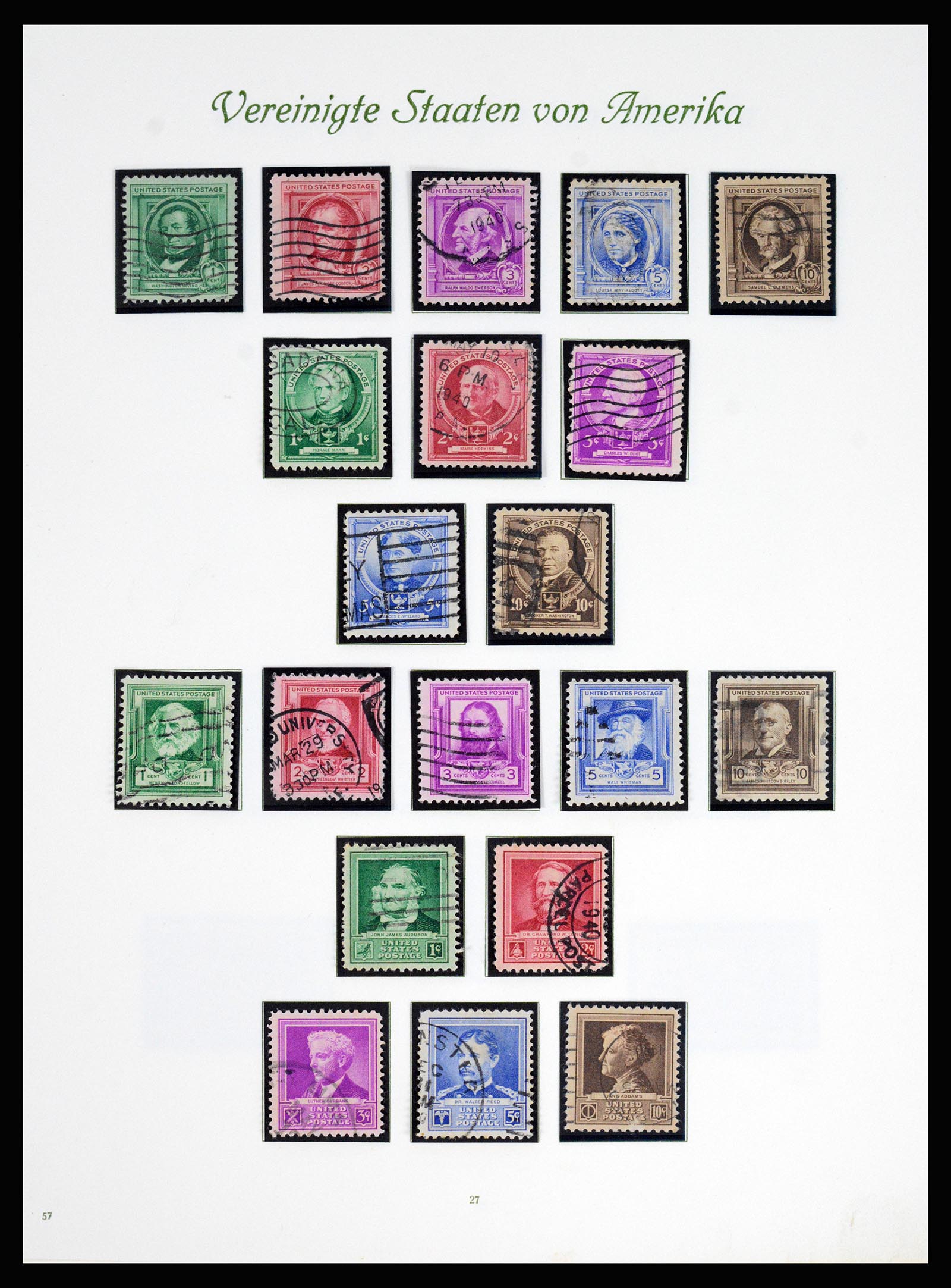 37125 028 - Stamp collection 37125 USA supercollection 1847-1963.