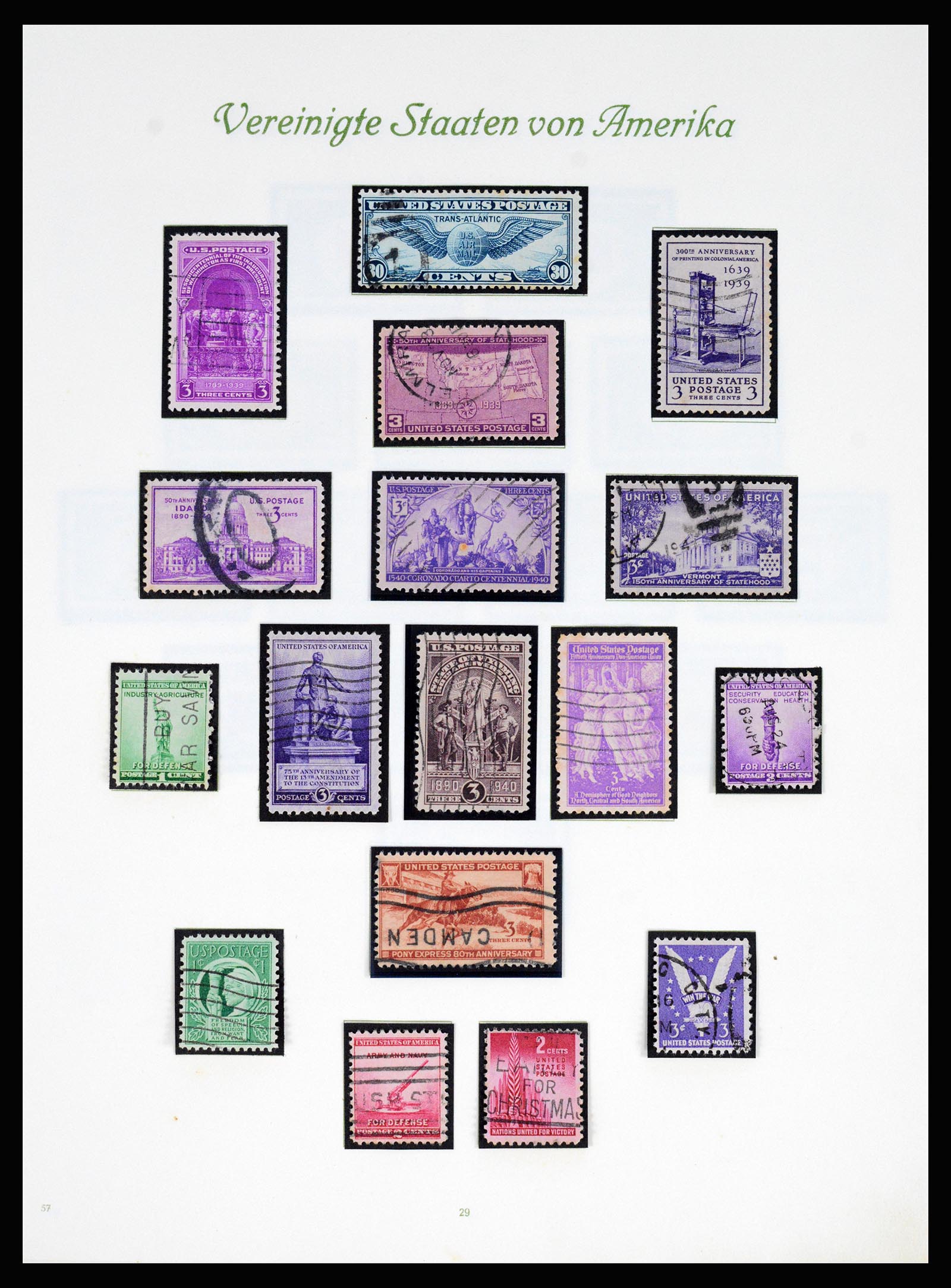 37125 030 - Postzegelverzameling 37125 USA supercollectie 1847-1963.