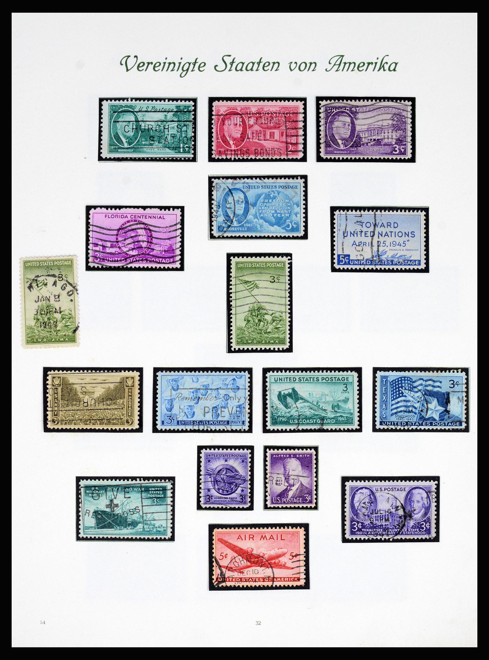 37125 033 - Stamp collection 37125 USA supercollection 1847-1963.