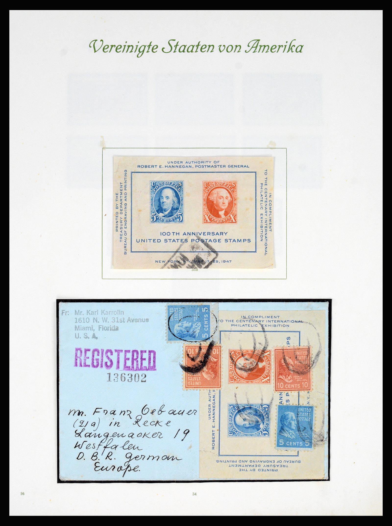 37125 035 - Postzegelverzameling 37125 USA supercollectie 1847-1963.