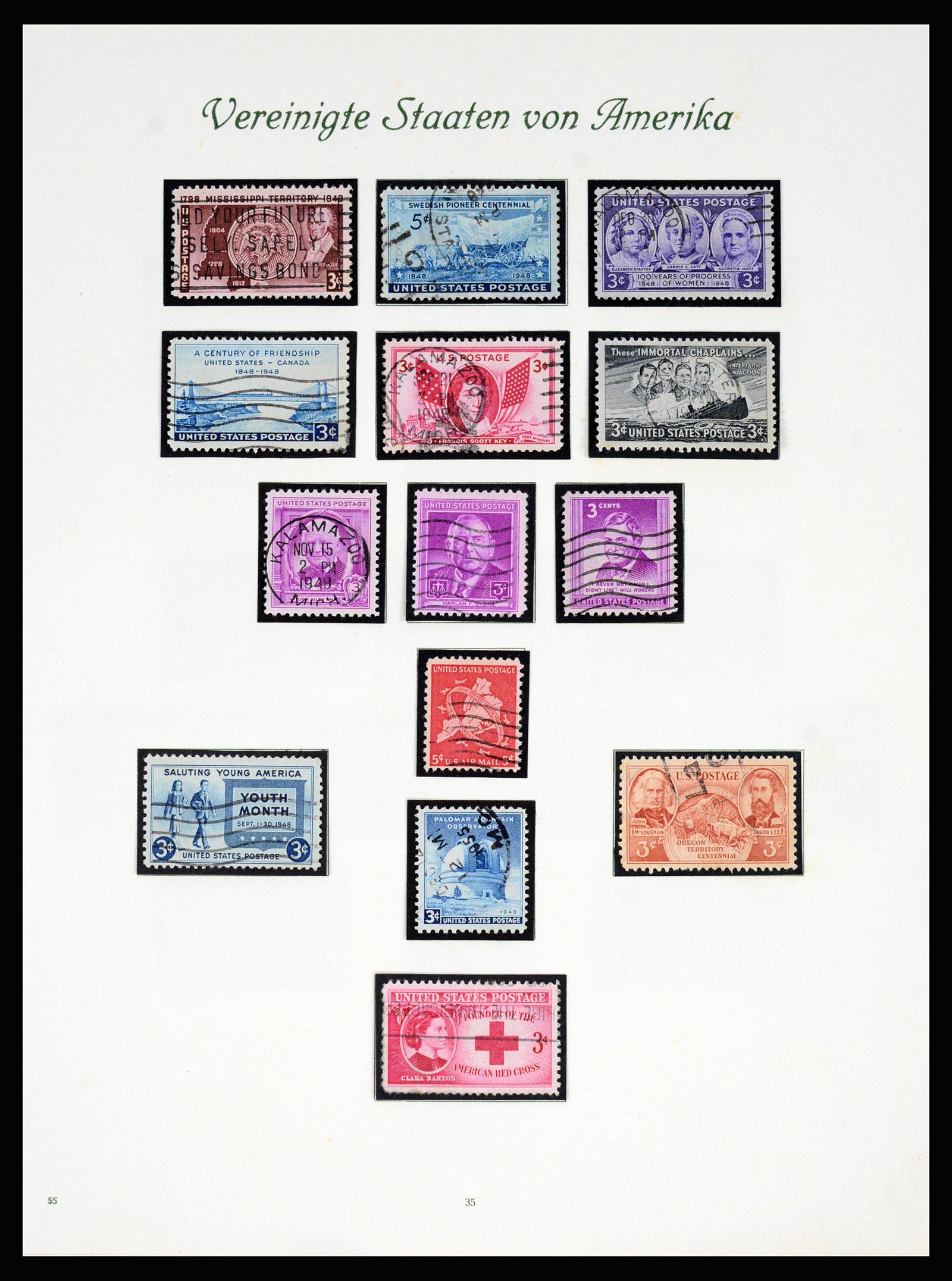 37125 036 - Stamp collection 37125 USA supercollection 1847-1963.