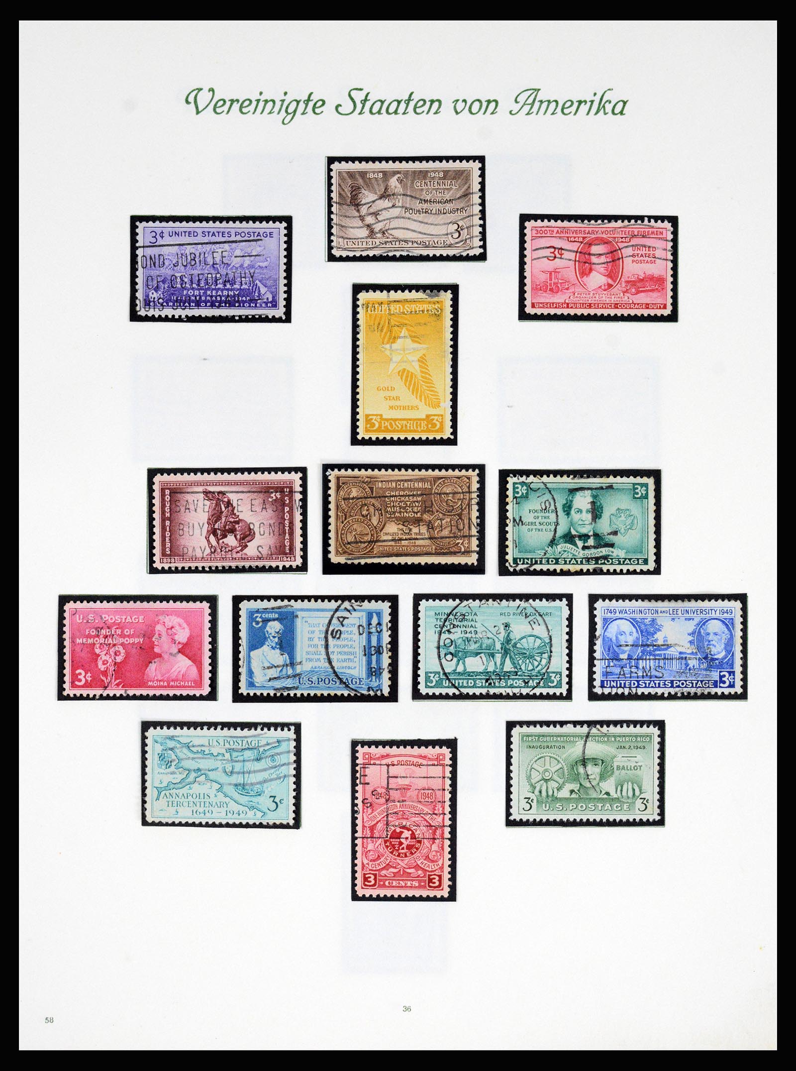 37125 037 - Postzegelverzameling 37125 USA supercollectie 1847-1963.