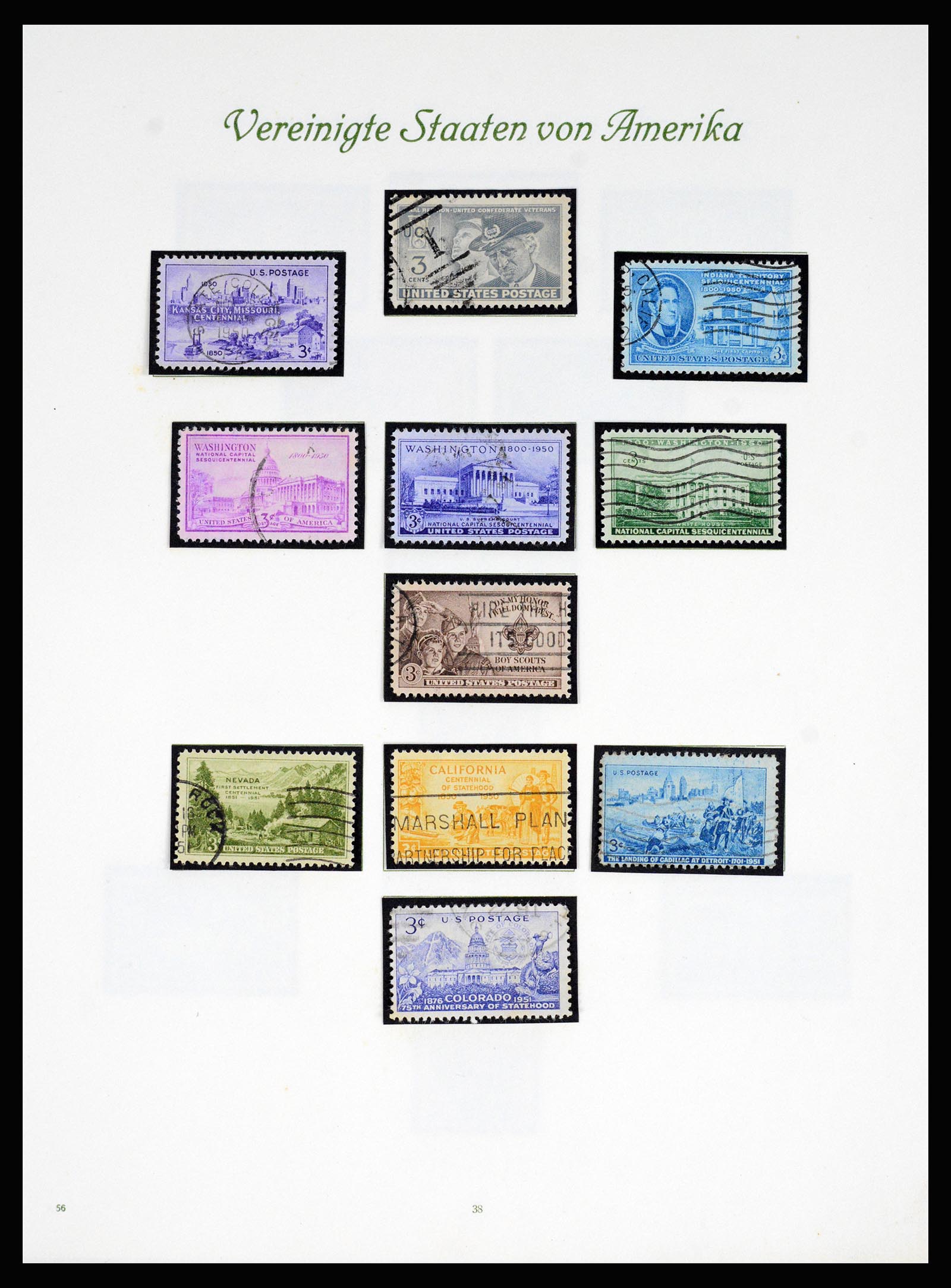 37125 039 - Stamp collection 37125 USA supercollection 1847-1963.