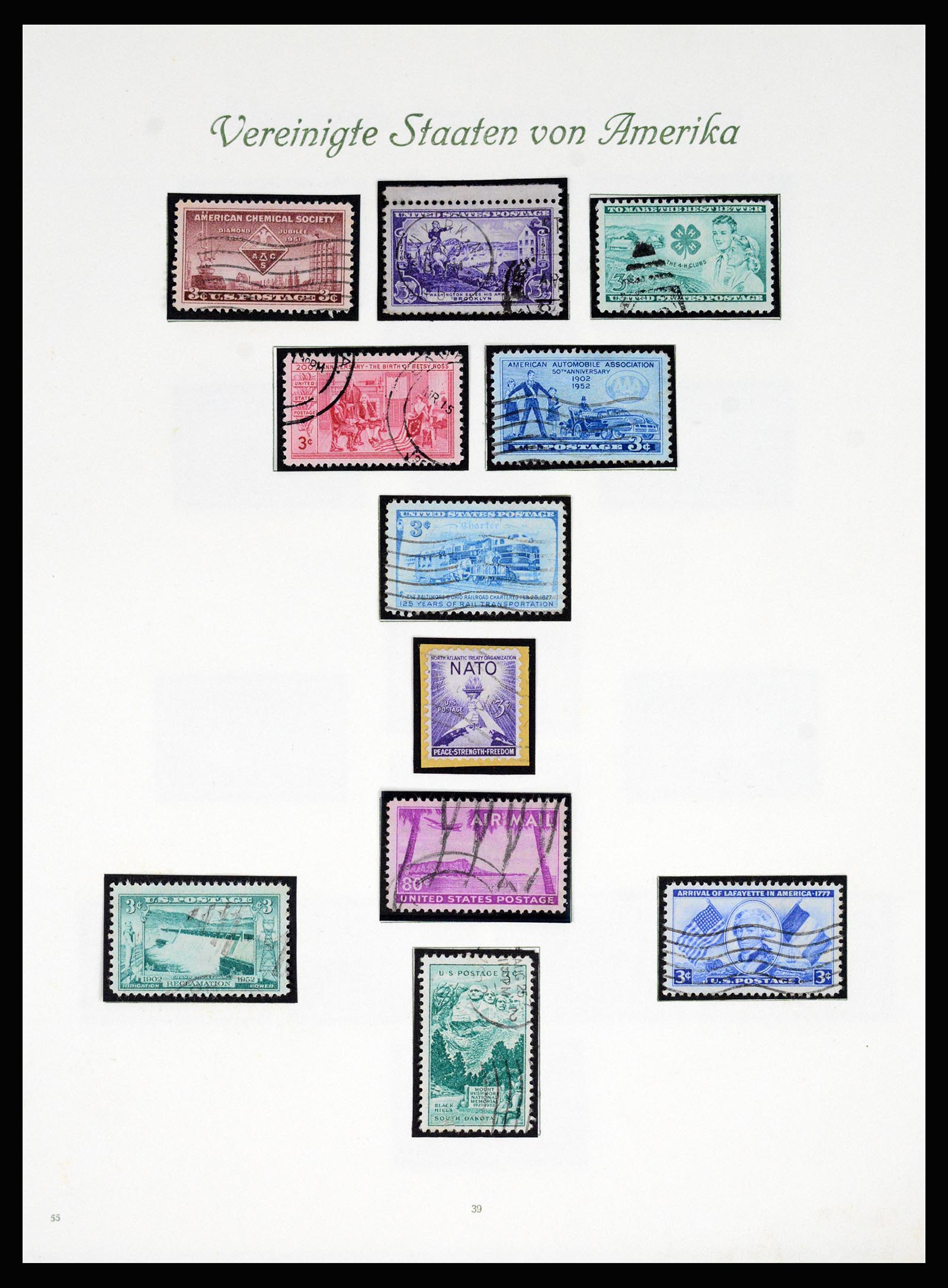 37125 040 - Stamp collection 37125 USA supercollection 1847-1963.