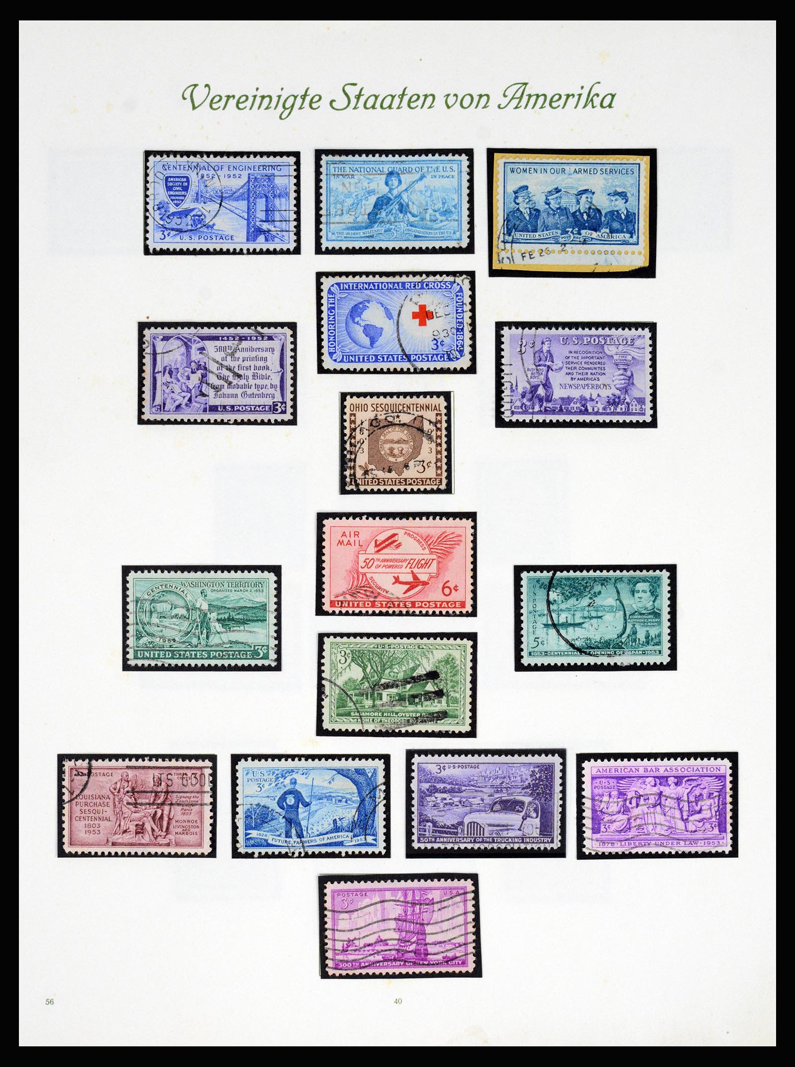 37125 041 - Stamp collection 37125 USA supercollection 1847-1963.