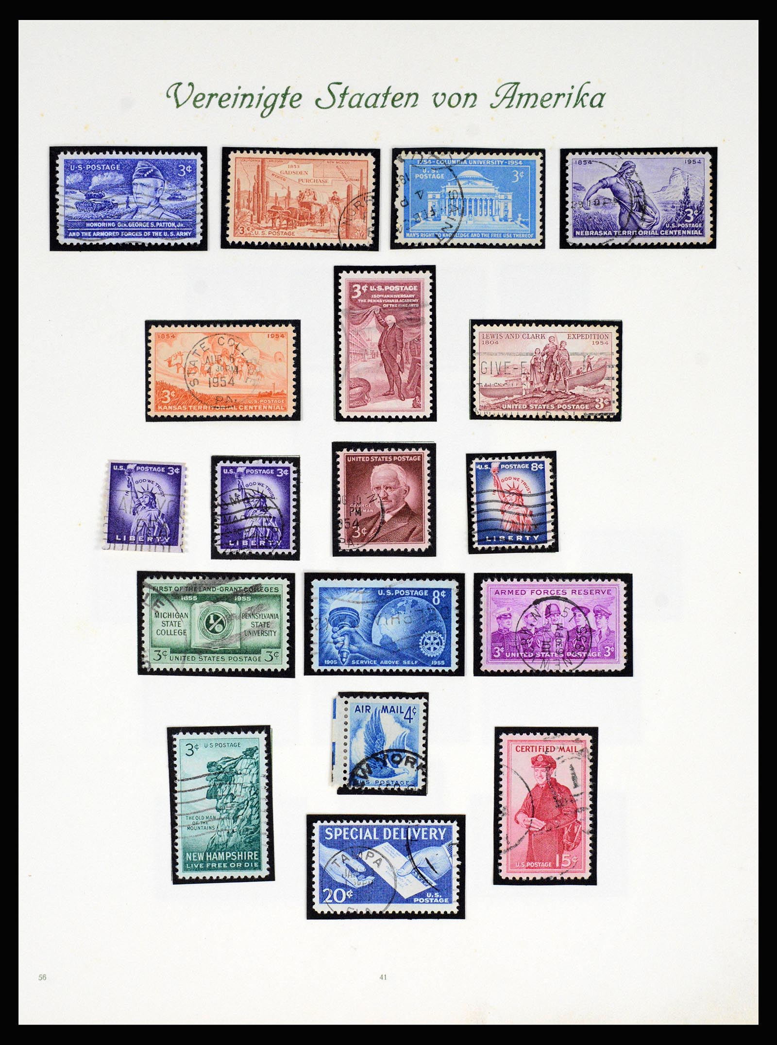 37125 042 - Stamp collection 37125 USA supercollection 1847-1963.