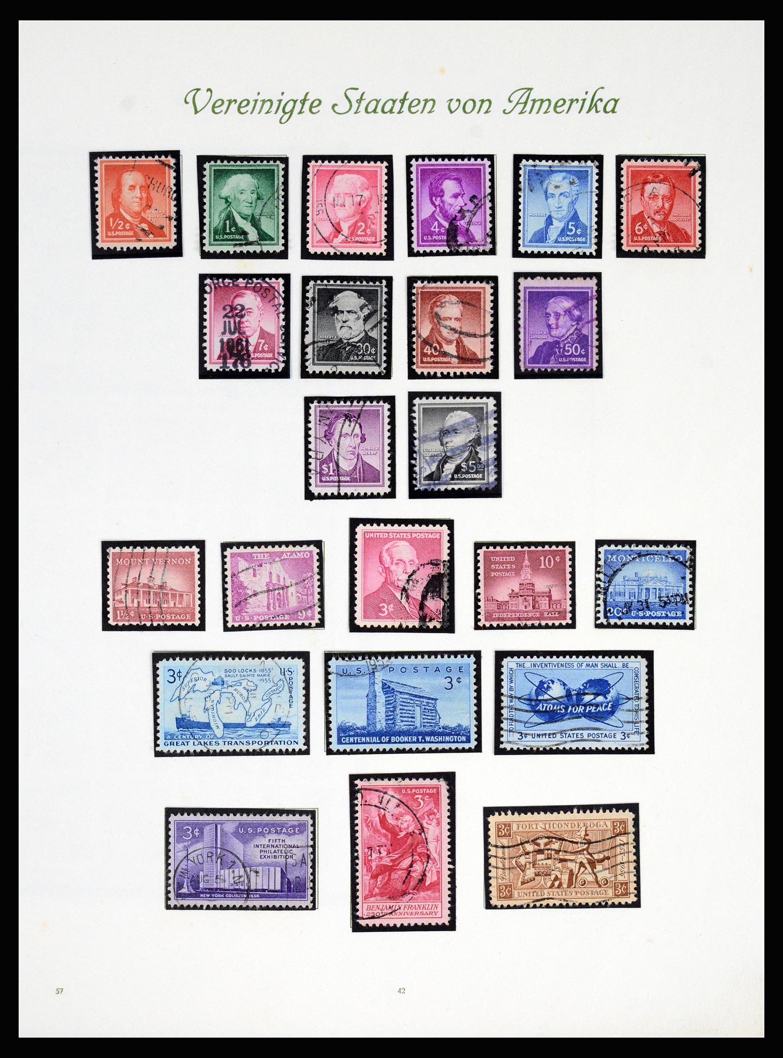 37125 043 - Postzegelverzameling 37125 USA supercollectie 1847-1963.