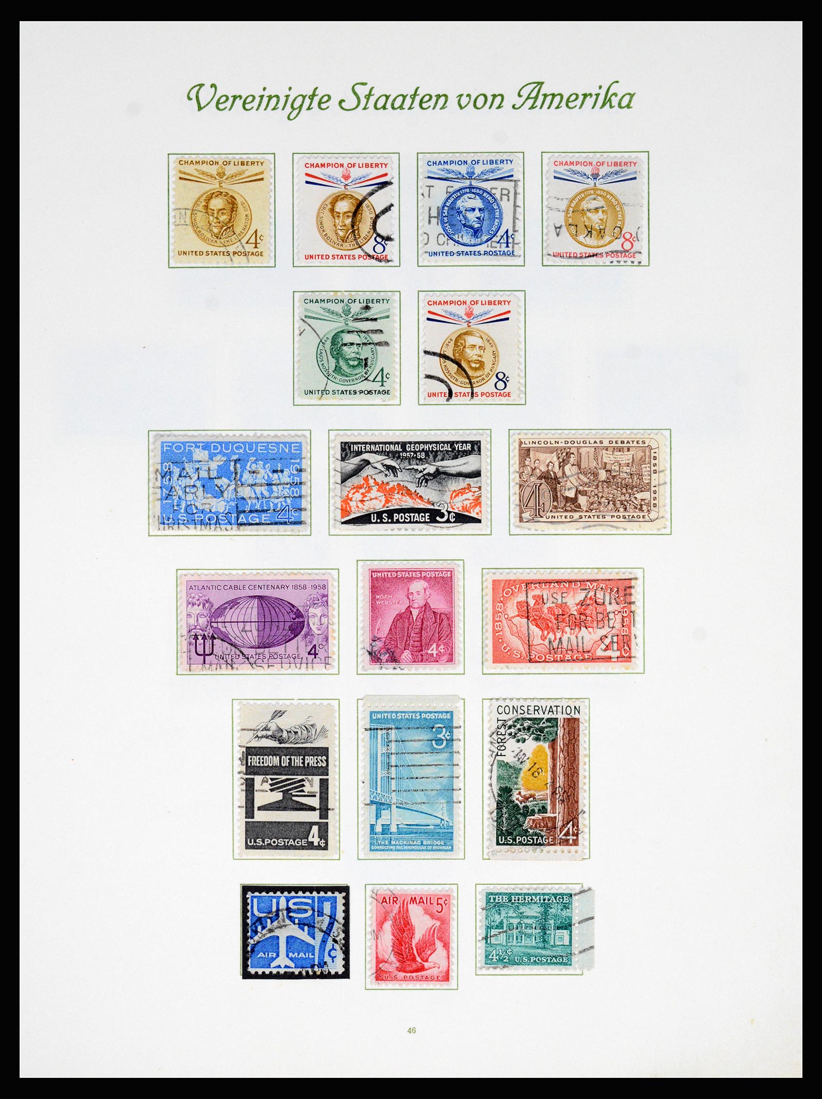 37125 048 - Postzegelverzameling 37125 USA supercollectie 1847-1963.