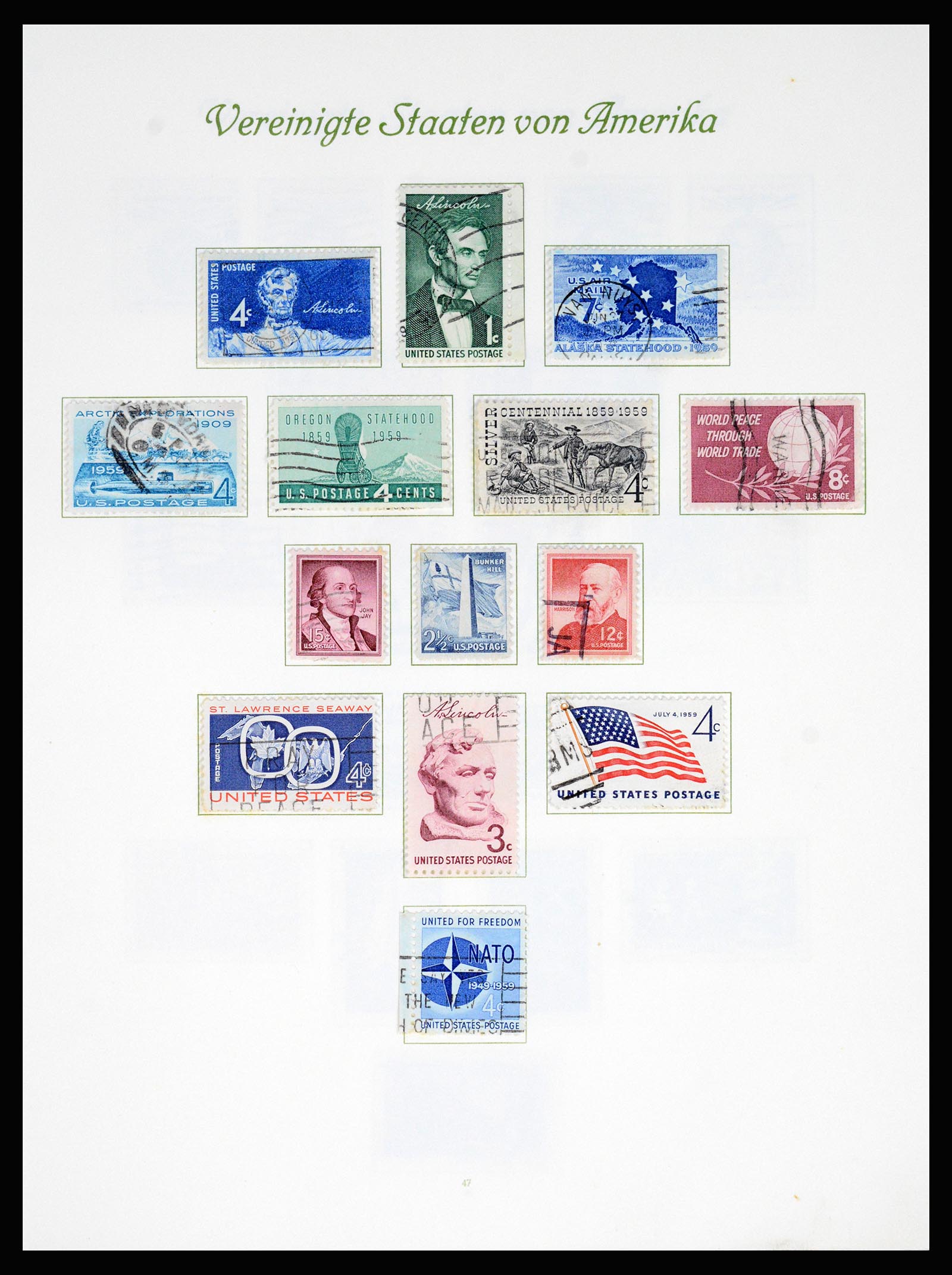 37125 049 - Stamp collection 37125 USA supercollection 1847-1963.