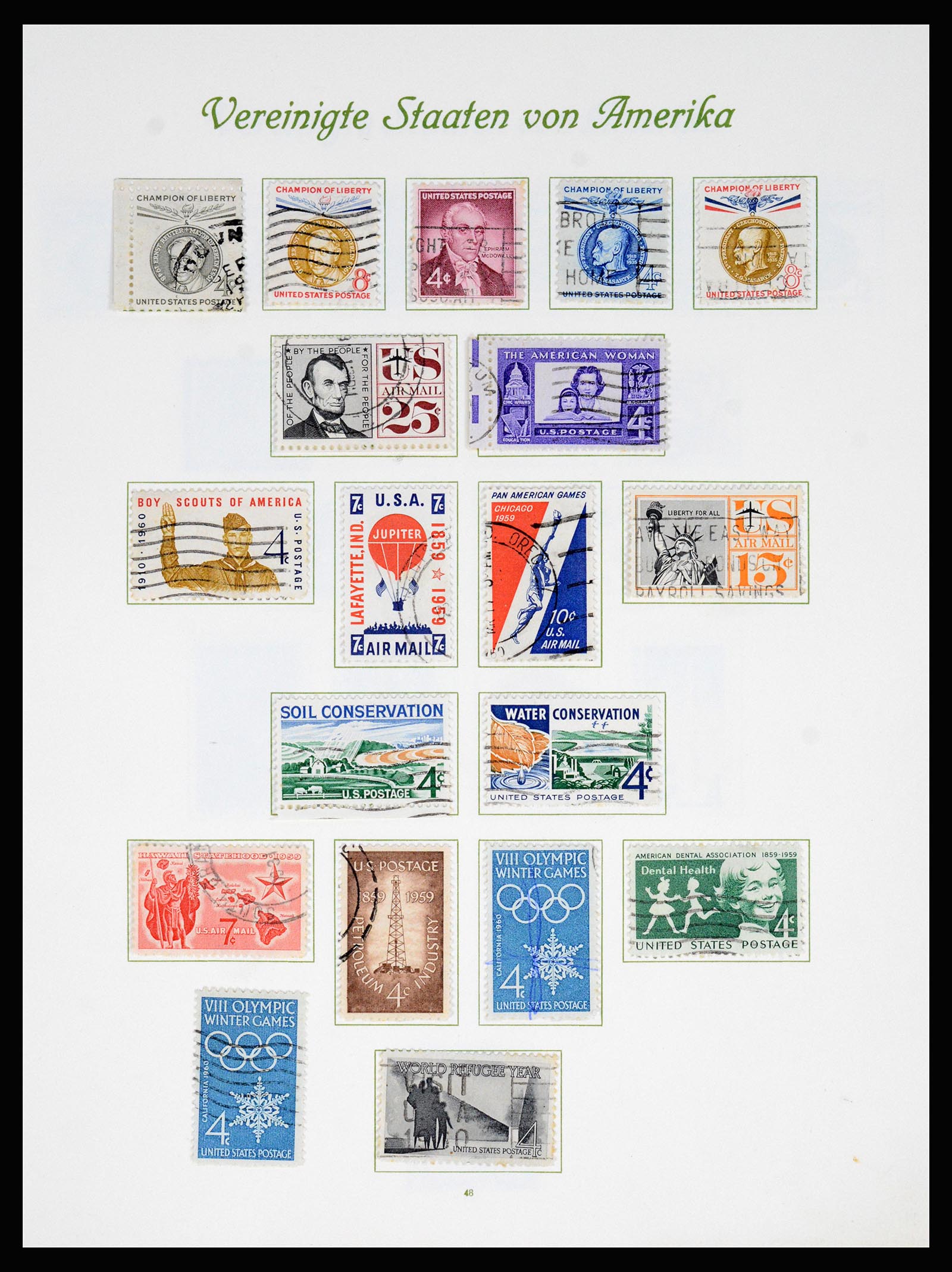 37125 050 - Postzegelverzameling 37125 USA supercollectie 1847-1963.