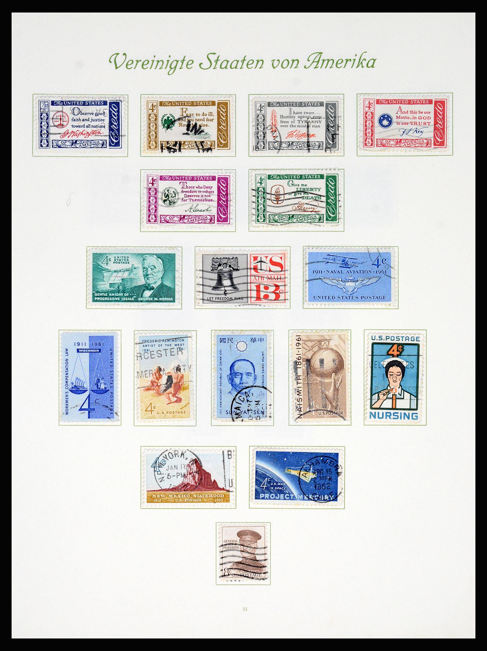37125 053 - Postzegelverzameling 37125 USA supercollectie 1847-1963.