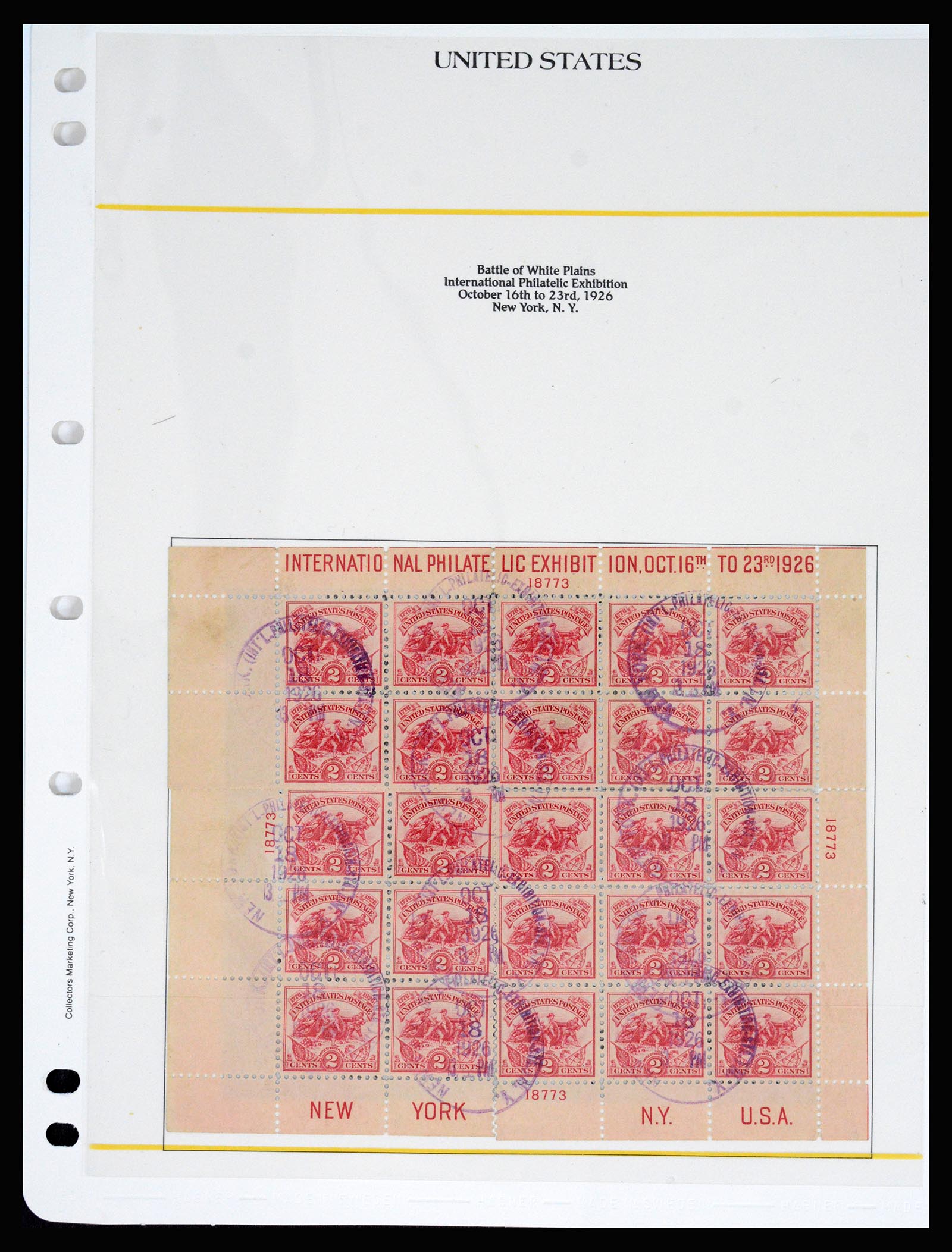 37125 062 - Postzegelverzameling 37125 USA supercollectie 1847-1963.