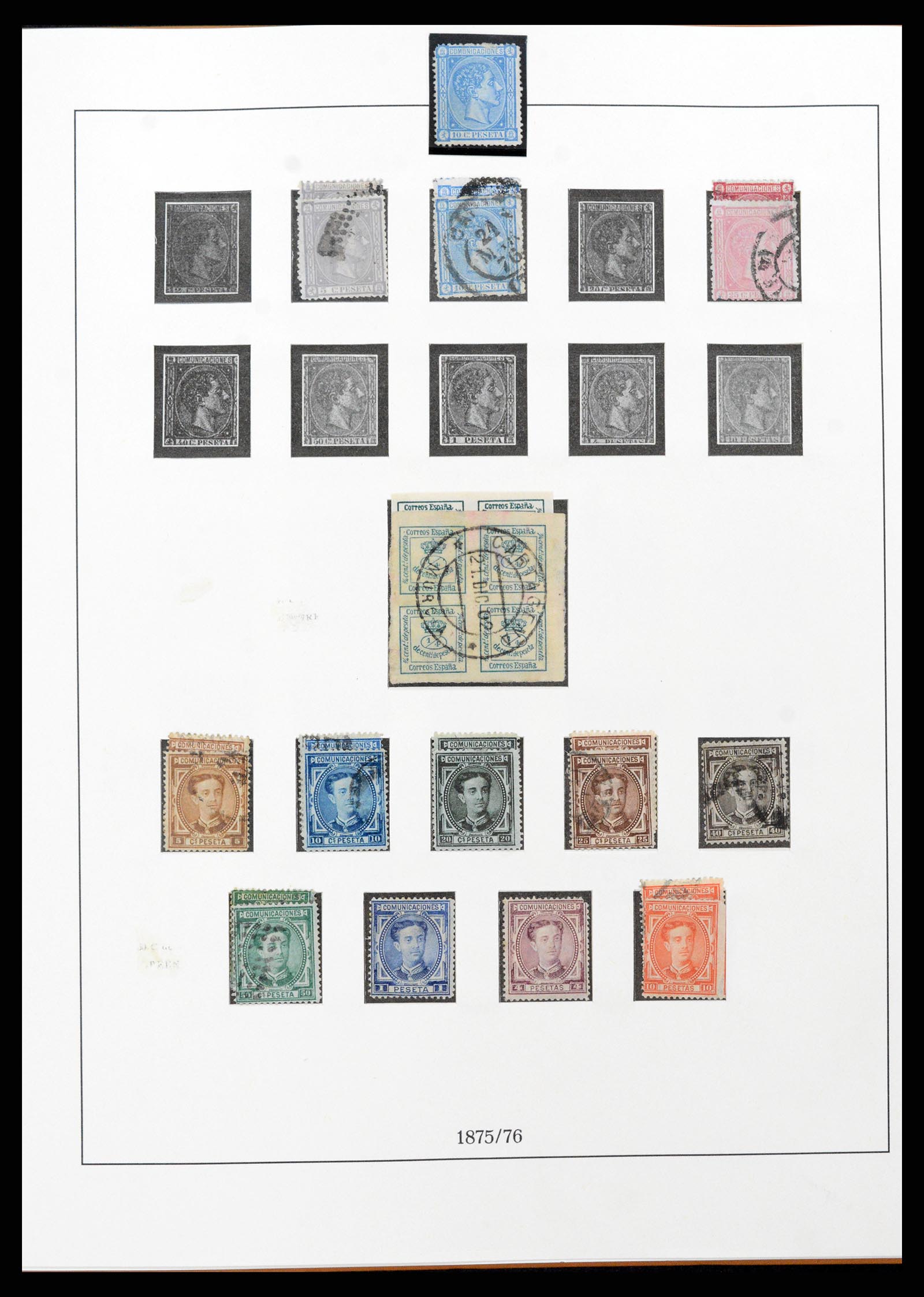 37126 012 - Postzegelverzameling 37126 Spanje en koloniën 1850-1976.