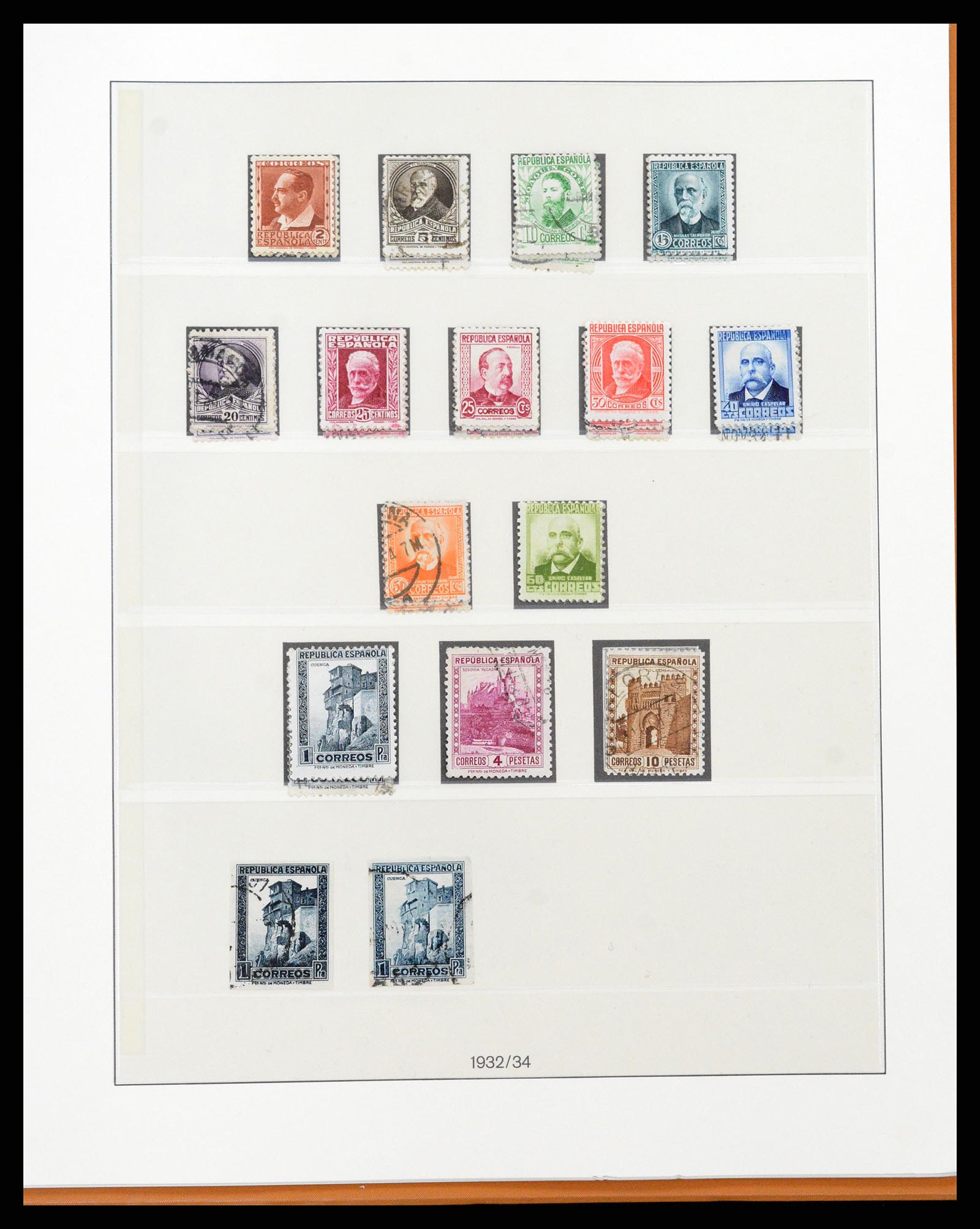 37126 070 - Postzegelverzameling 37126 Spanje en koloniën 1850-1976.