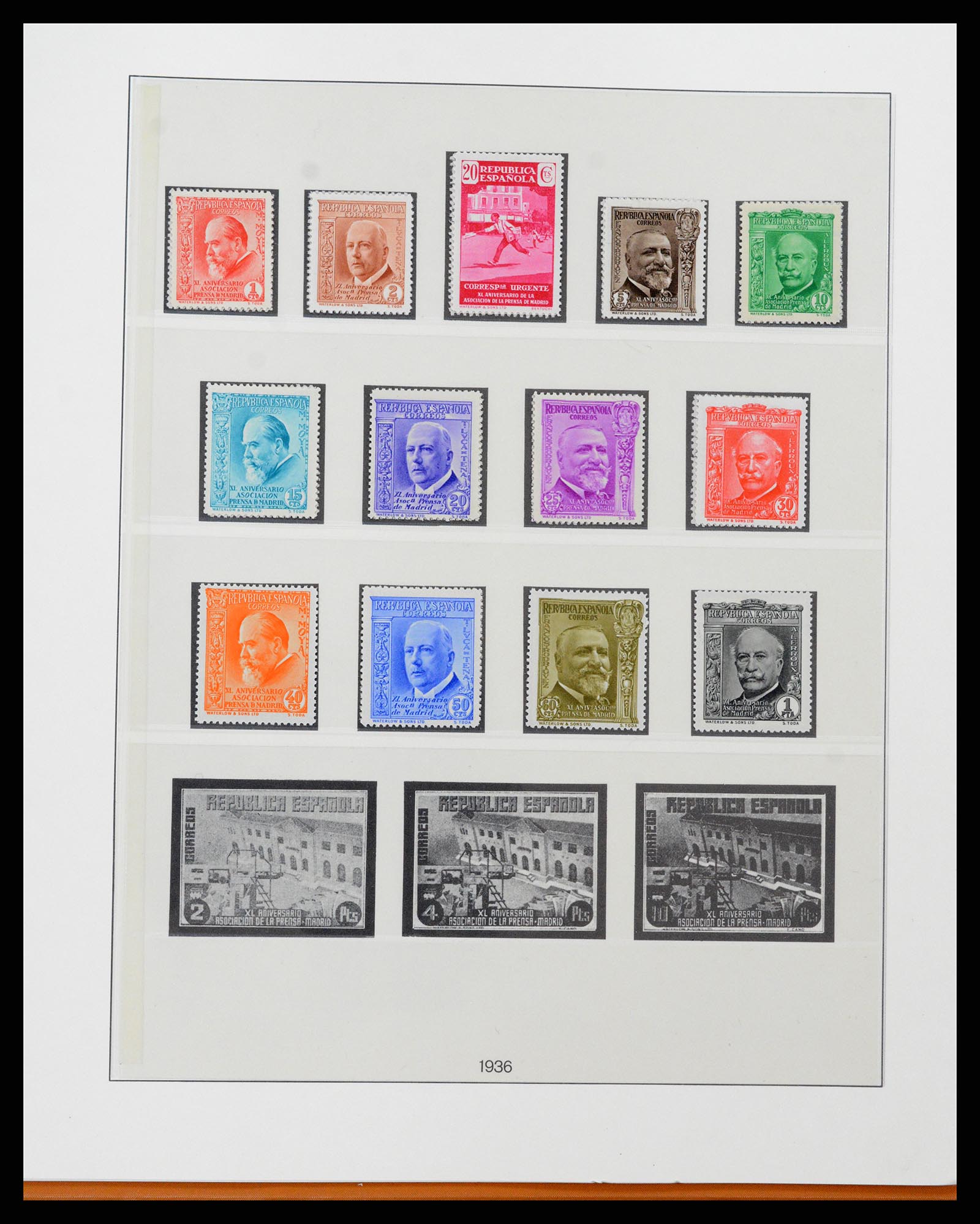 37126 074 - Postzegelverzameling 37126 Spanje en koloniën 1850-1976.