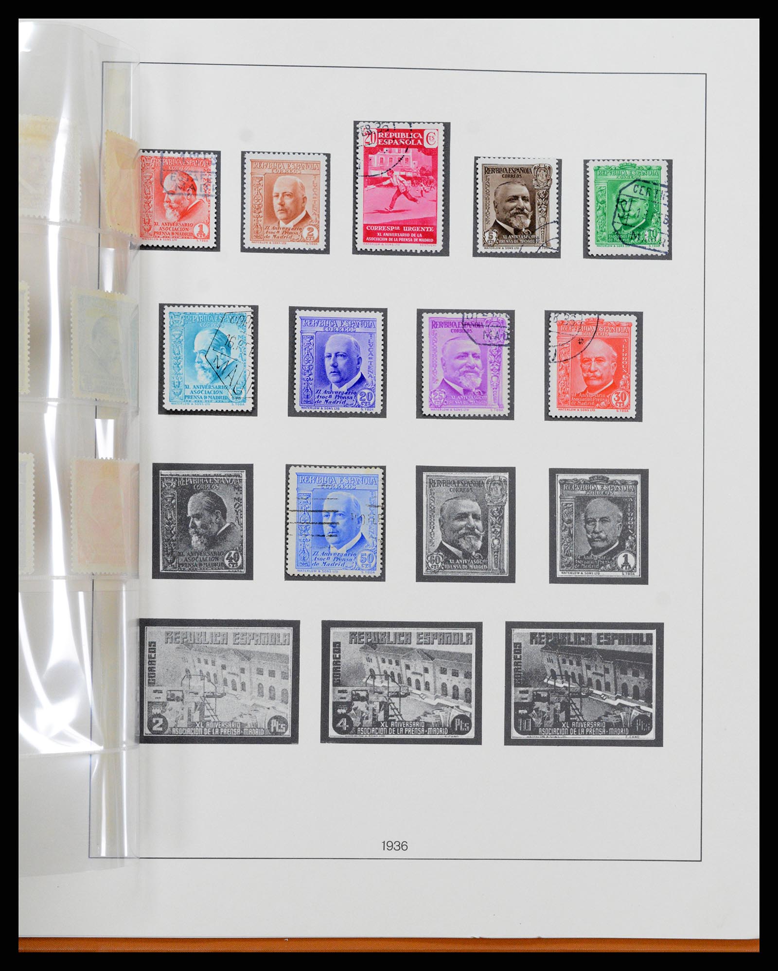 37126 075 - Postzegelverzameling 37126 Spanje en koloniën 1850-1976.