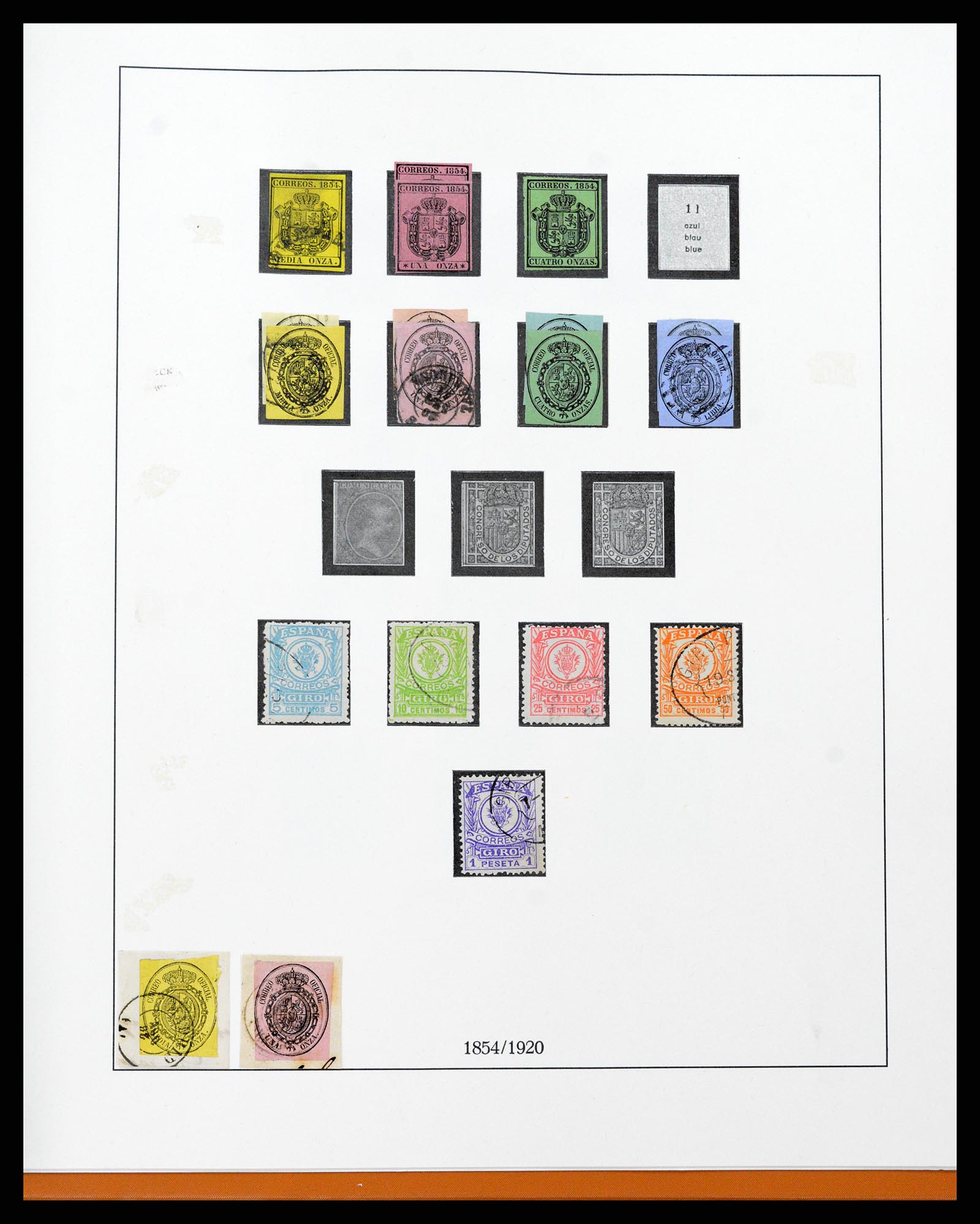 37126 080 - Postzegelverzameling 37126 Spanje en koloniën 1850-1976.