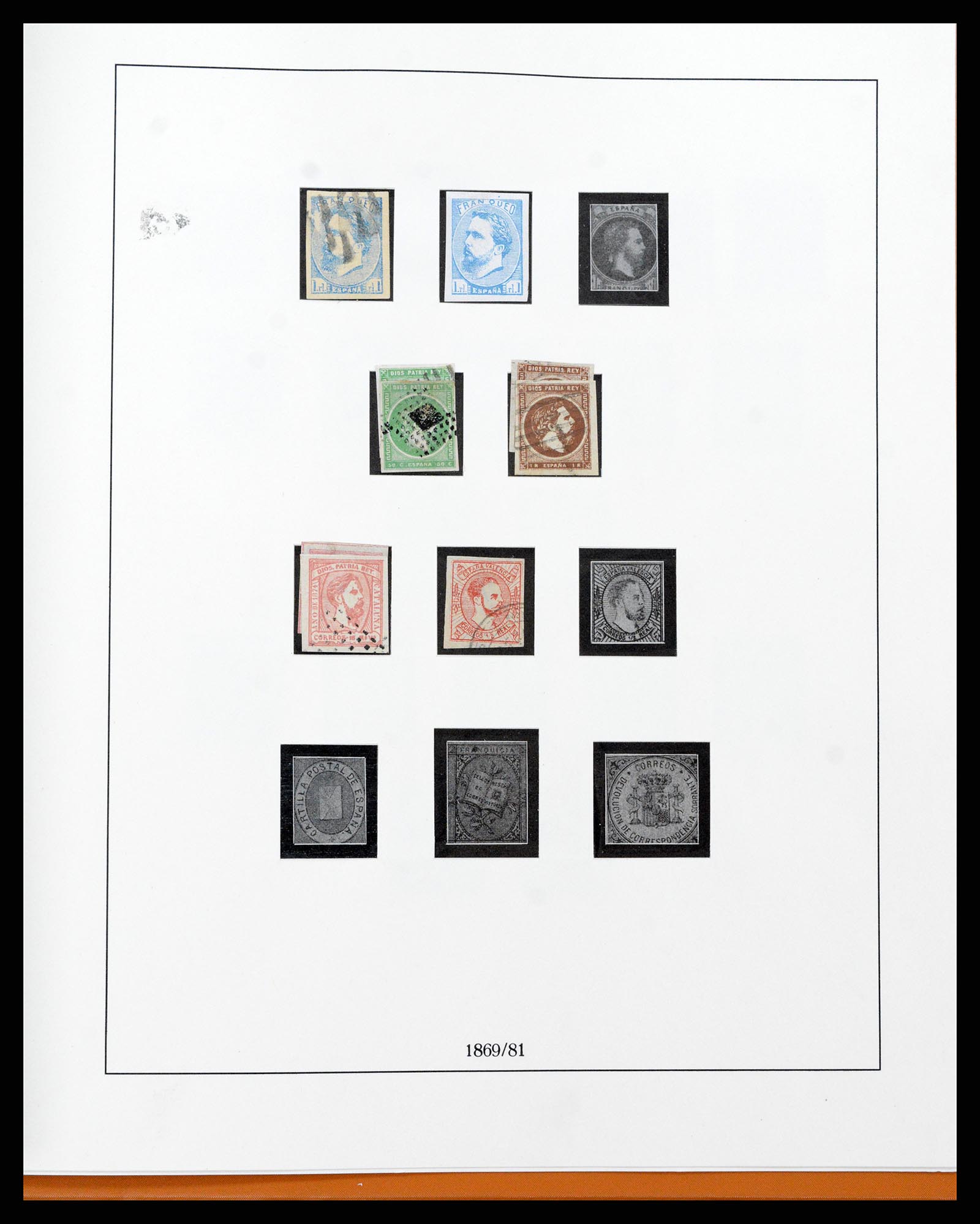 37126 081 - Postzegelverzameling 37126 Spanje en koloniën 1850-1976.