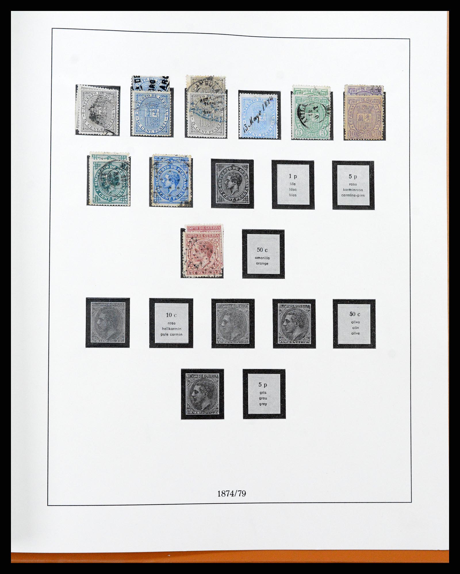 37126 082 - Postzegelverzameling 37126 Spanje en koloniën 1850-1976.