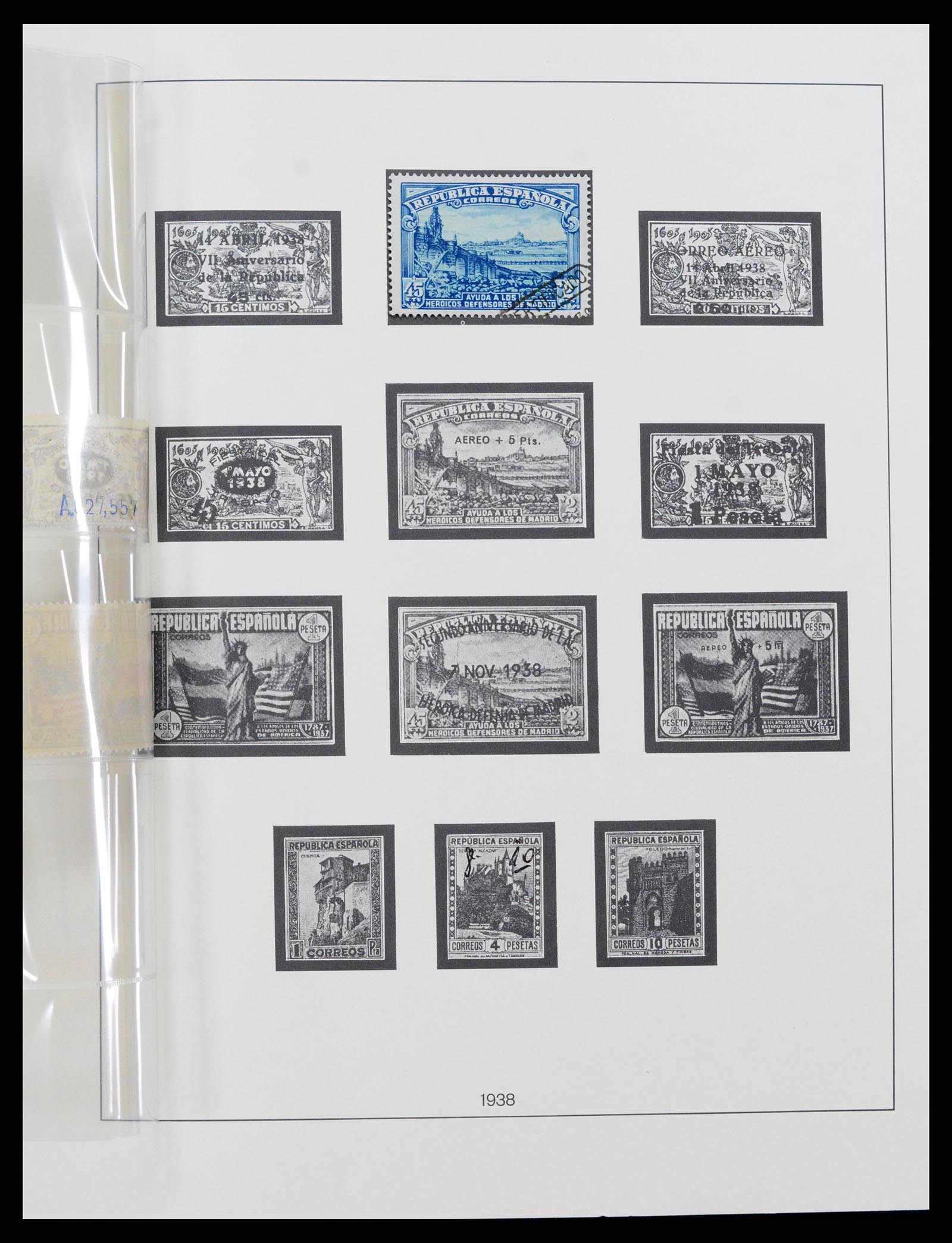 37126 086 - Postzegelverzameling 37126 Spanje en koloniën 1850-1976.